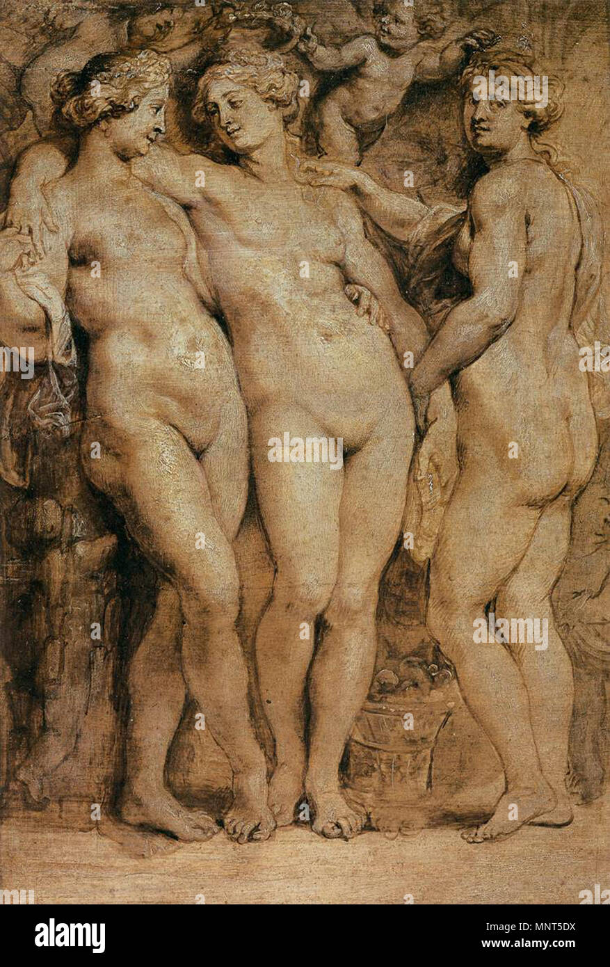 Le Tre Grazie tra 1620 e 1623. 977 Peter Paul Rubens - Le tre grazie - WGA20440 Foto Stock