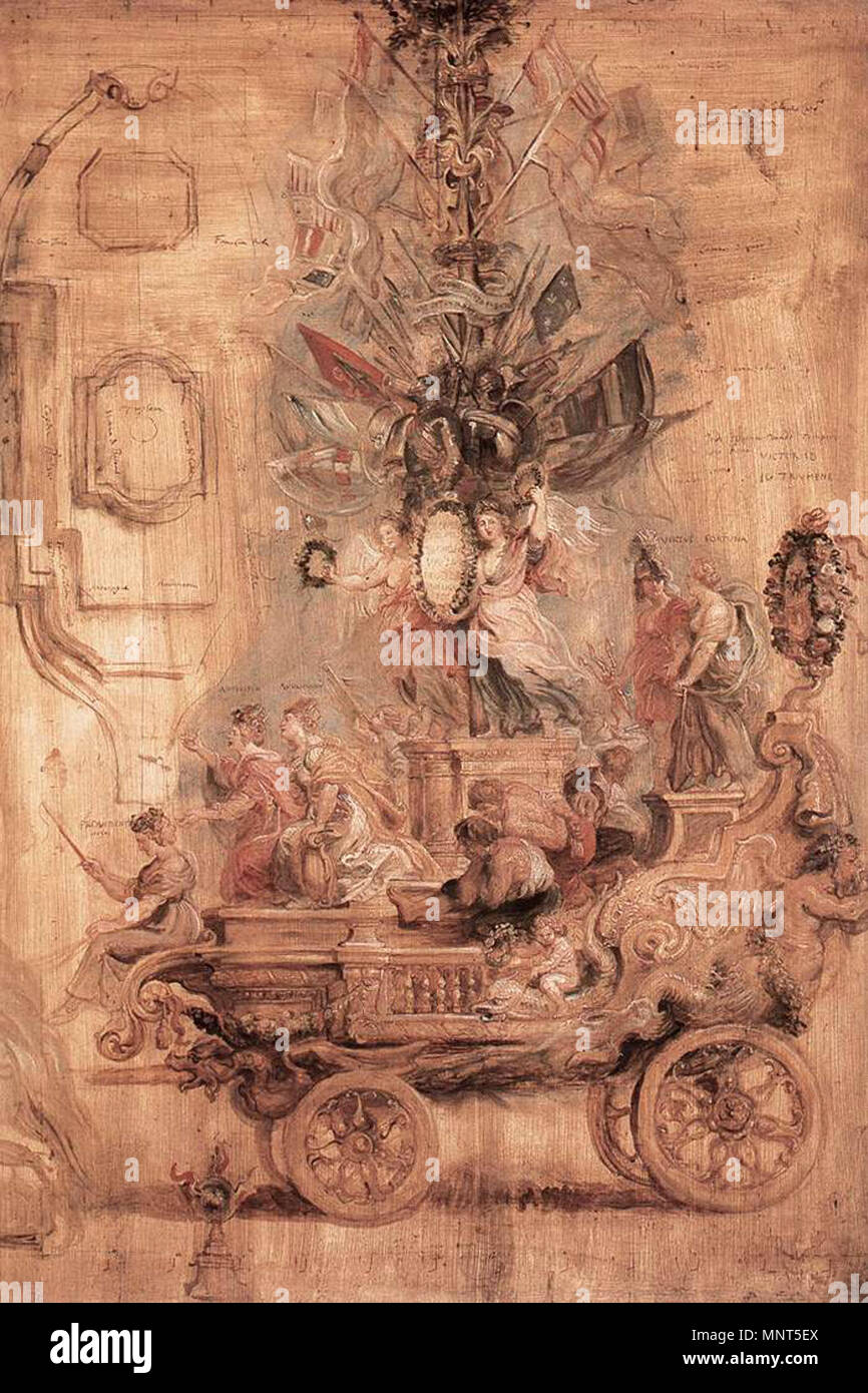 Il carro trionfale di Kallo 1638. 977 Peter Paul Rubens - Il Carro trionfale di Kallo - WGA20447 Foto Stock