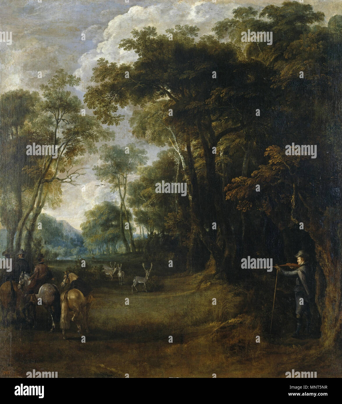 La caccia di Filippo IV tra 1636 e 1638. 978 Peter Snayers - La caccia di Filippo IV Foto Stock