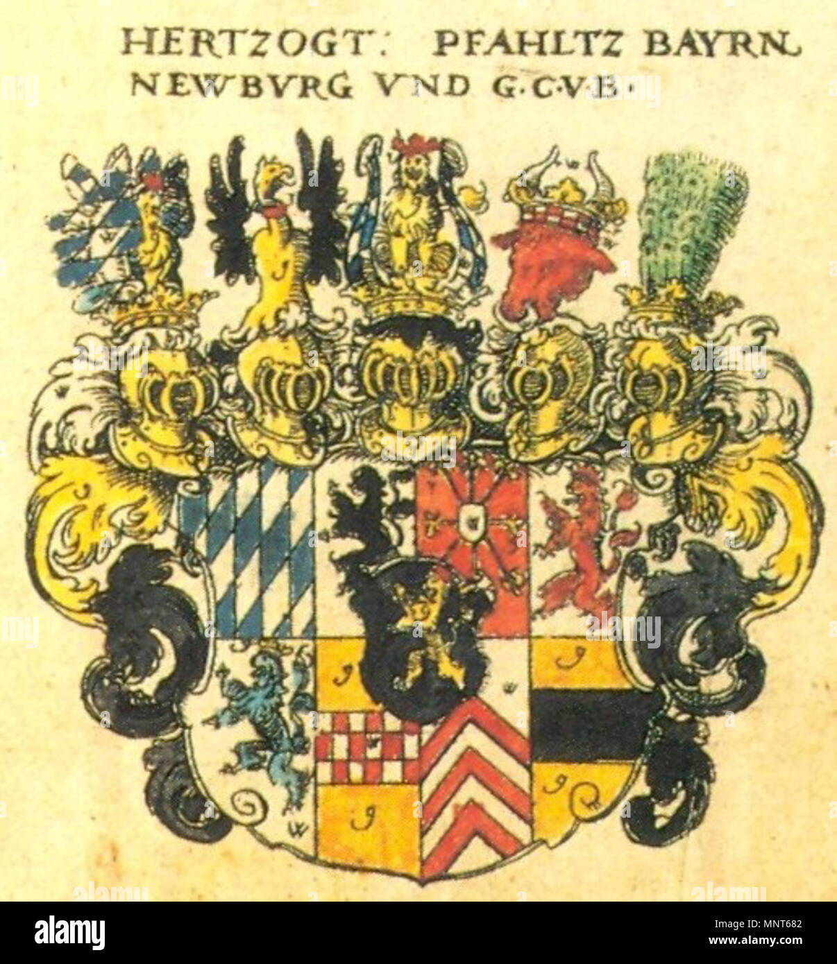 . Wappen des Herzogtums Pfalz-Bayern . 1605. Johann Siebmacher (1561-) nomi alternativi Johann Ambrosius Siebmacher Johann Sibmacher, Johann Syber Descrizione pittore tedesco, incisore e incisore, Data di nascita e morte circa 1561 23 Marzo 1611 / 1611 Luogo di nascita e morte di Norimberga Autorità di Norimberga controllo : Q74965 VIAF: 56733639 ISNI: 0000 0001 1838 8099 LCCN: N50027224 GND: 119546655 SELIBR: 91661 WorldCat 980 Pfalz-Bayern Siebmacher004 - Herzogtum Foto Stock