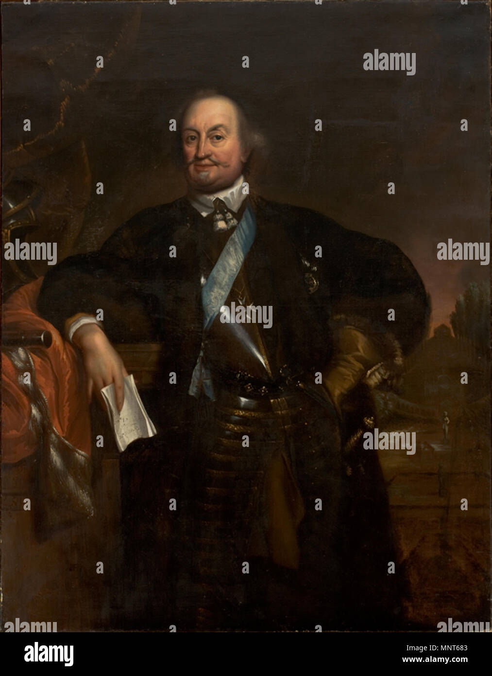 696 Jan de Baen - O Príncipe Johan Maurits van Nassau-Siegen Foto Stock