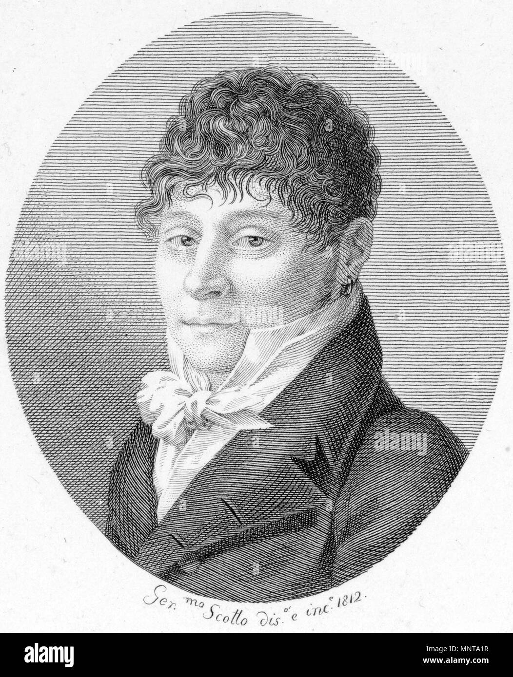 . Pietro generali (* 23. Oktober 1783; † 3. Novembre 1832) . 1812. Geronimo Scotto 995 Pietro Generali Foto Stock