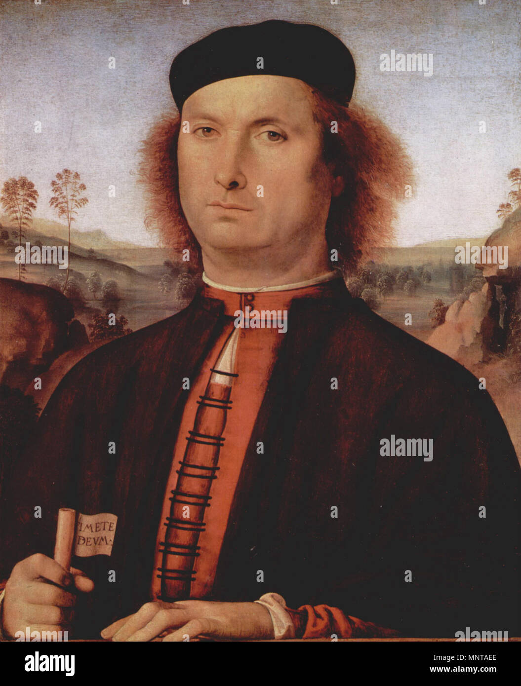 Ritratto di Francesco delle Opere 1494. 997 Pietro Perugino 067 Foto Stock