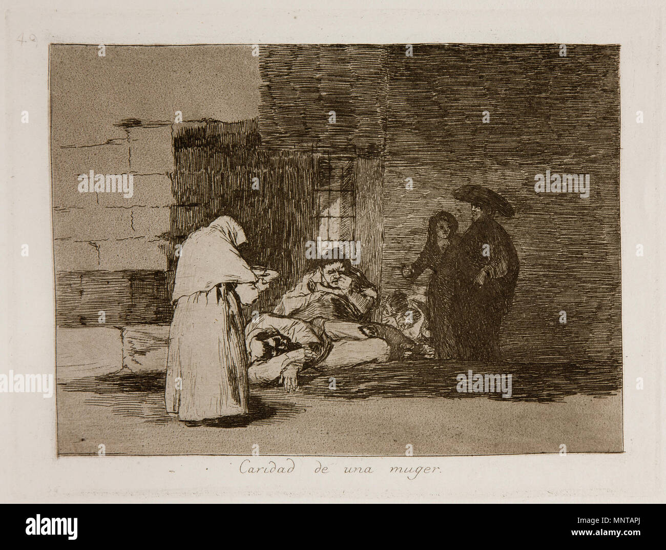 . Inglese: Los desastres de la guerra, piastra n. 49 (1a edizione, Madrid: Real Academia de Bellas Artes de San Fernando, 1863) . 29 luglio 2008, 12:49:04. Francisco Goya (1746-1828) nomi alternativi Francisco Goya Lucientes, Francisco de Goya y Lucientes, Francisco José Goya Lucientes Descrizione pittore spagnolo, printmaker, litografo, incisore ed incisore Data di nascita e morte 30 Marzo 1746 16 aprile 1828 Luogo di nascita e morte Fuendetodos Bordeaux posizione Lavoro Madrid, Saragozza, Bordeaux competente controllo : Q5432 VIAF: 54343141 ISNI: 0000 0001 2280 1608 ULAN: 500118936 LCCN: n7 Foto Stock