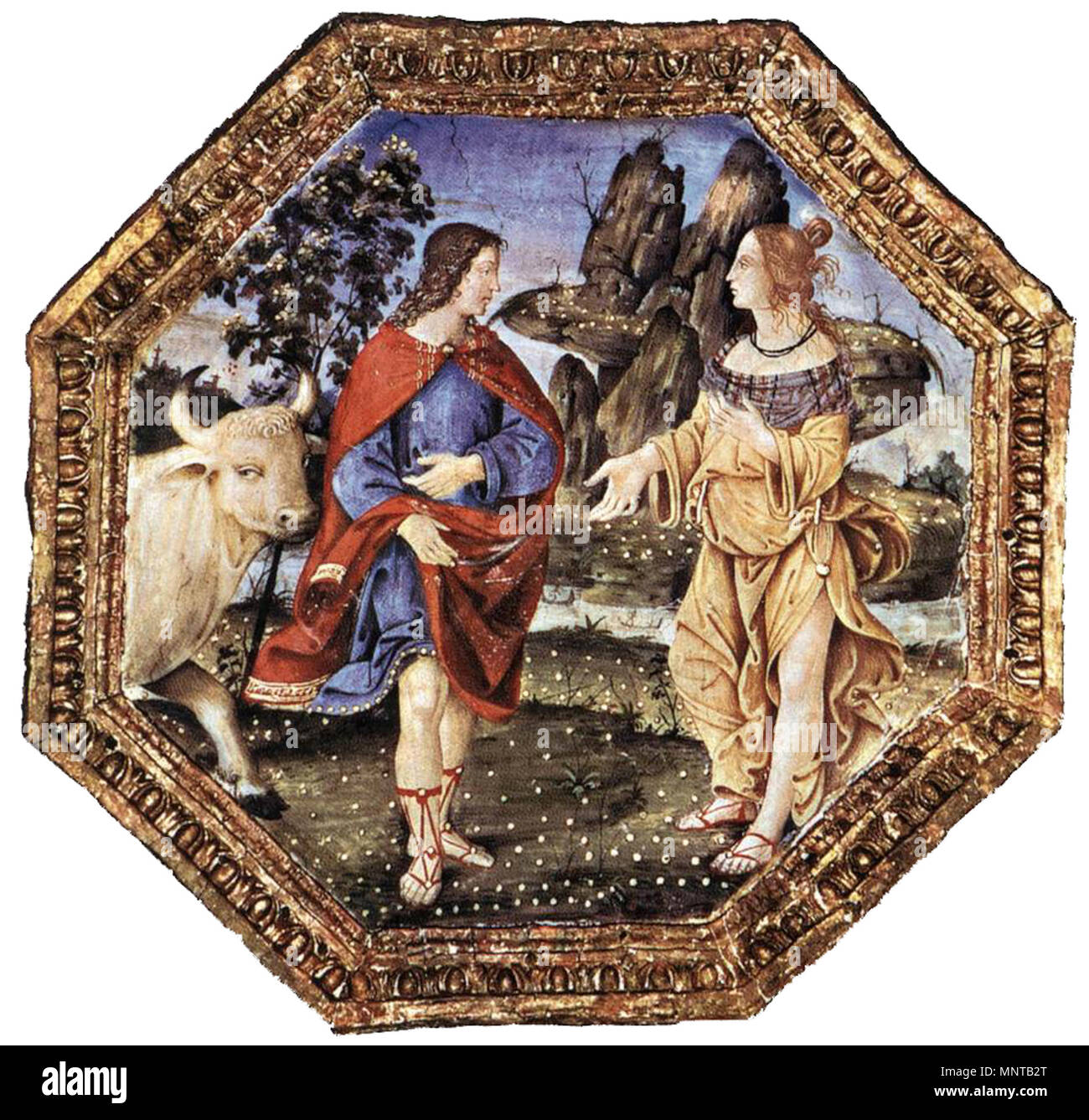 . La decorazione del soffitto . tra il 1492 e il 1494. 999 Pinturicchio, decorazione del soffitto Foto Stock