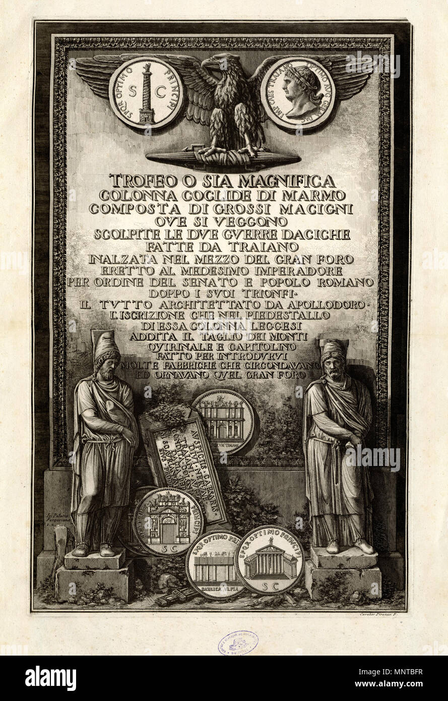 Pagina titolo 1774. 1000 Piranesi-14002 Foto Stock