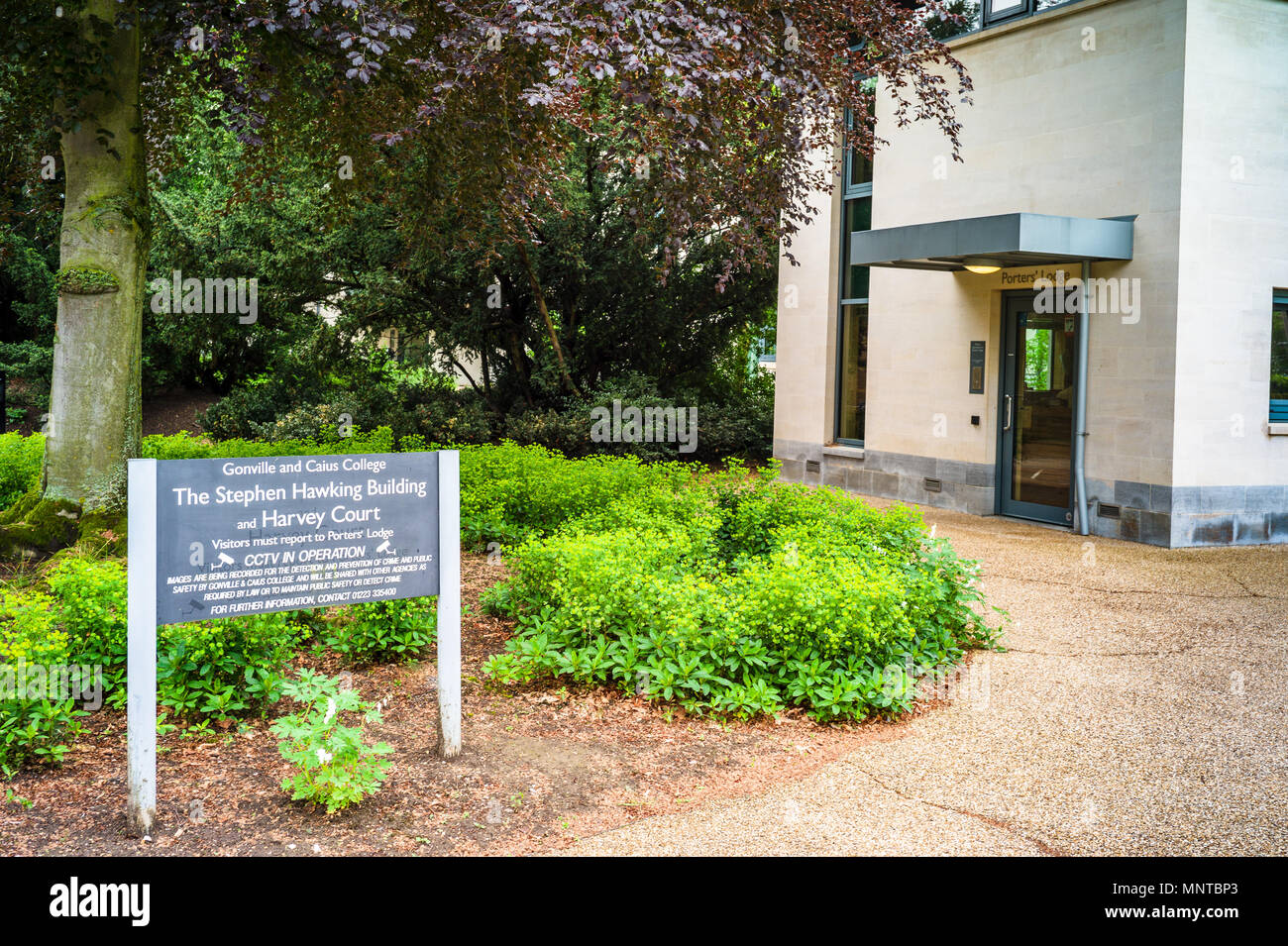 Stephen Hawking edificio in Cambridge - Facchini lodge a Stephen Hawking Edificio, Gonville & Caius College, Università di Cambridge, aperto 2007 Foto Stock