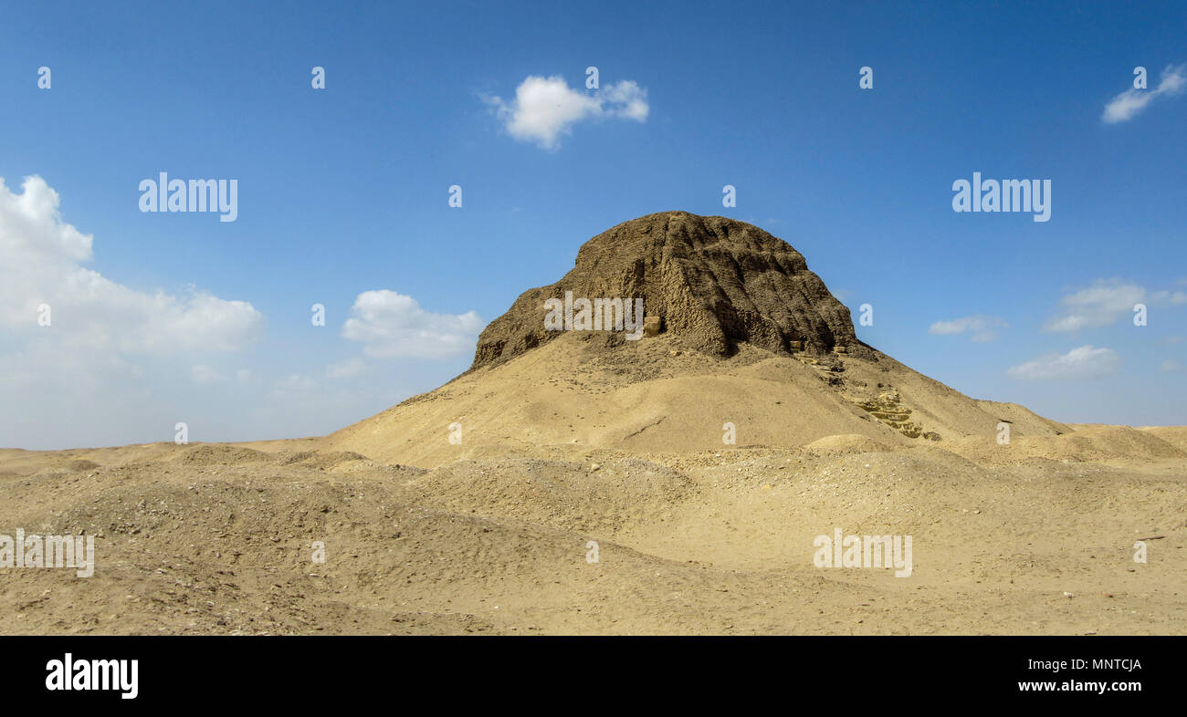 Senusret II Piramide di El Lahun, Fayoum, Egitto Foto Stock
