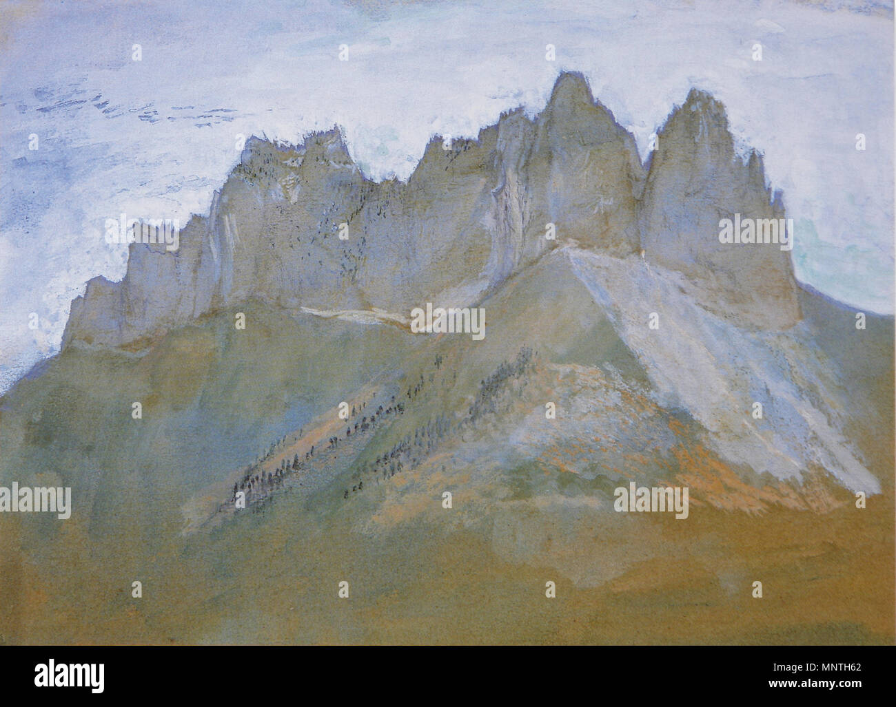. Rochers de Lanfon, il lago di Annecy. Matita e acquarello e bodycolor, 13,5 x 18,6 cm . 1863. John Ruskin (1819-1900) nomi alternativi Ruskin Descrizione autore britannico, poeta, artista e critico d'arte Data di nascita e morte 8 Febbraio 1819 20 gennaio 1900 Luogo di nascita e morte Londra inglese: Brantwood, Lake District posizione Lavoro Inghilterra, Venezia, Svizzera, Francia competente controllo : Q179126 VIAF: 73859585 ISNI: 0000 0001 2139 3446 ULAN: 500006262 LCCN: N79006950 NLA: 36583544 WorldCat 1069 Rochers de Lanfon Ruskin Foto Stock