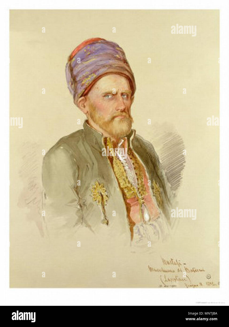. Inglese: Mustapha - musulmano Batum da circa 1852 . 1852. 1027 preziosi - Mustapha - musulmano Batum da circa 1852 Foto Stock