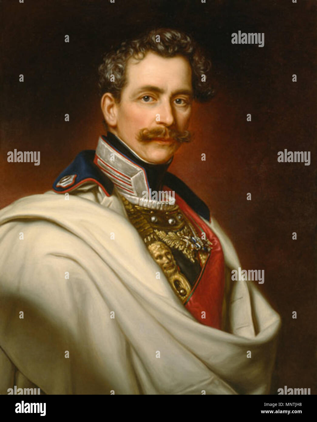 . Deutsch: Porträt von Il Principe Karl Theodor von Baviera (1795-1875) Inglese: Ritratto di Karl Theodor di Baviera (1795-1875) . 1855. 1028 Il Principe Karl Theodor della Baviera Foto Stock