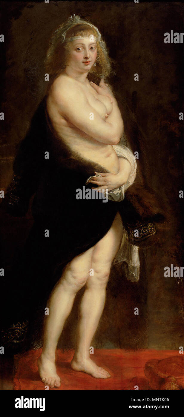Deutsch: Het Pelsken (Porträt der Hélène Fourment) circa 1638. 977 Peter Paul Rubens 019 Foto Stock