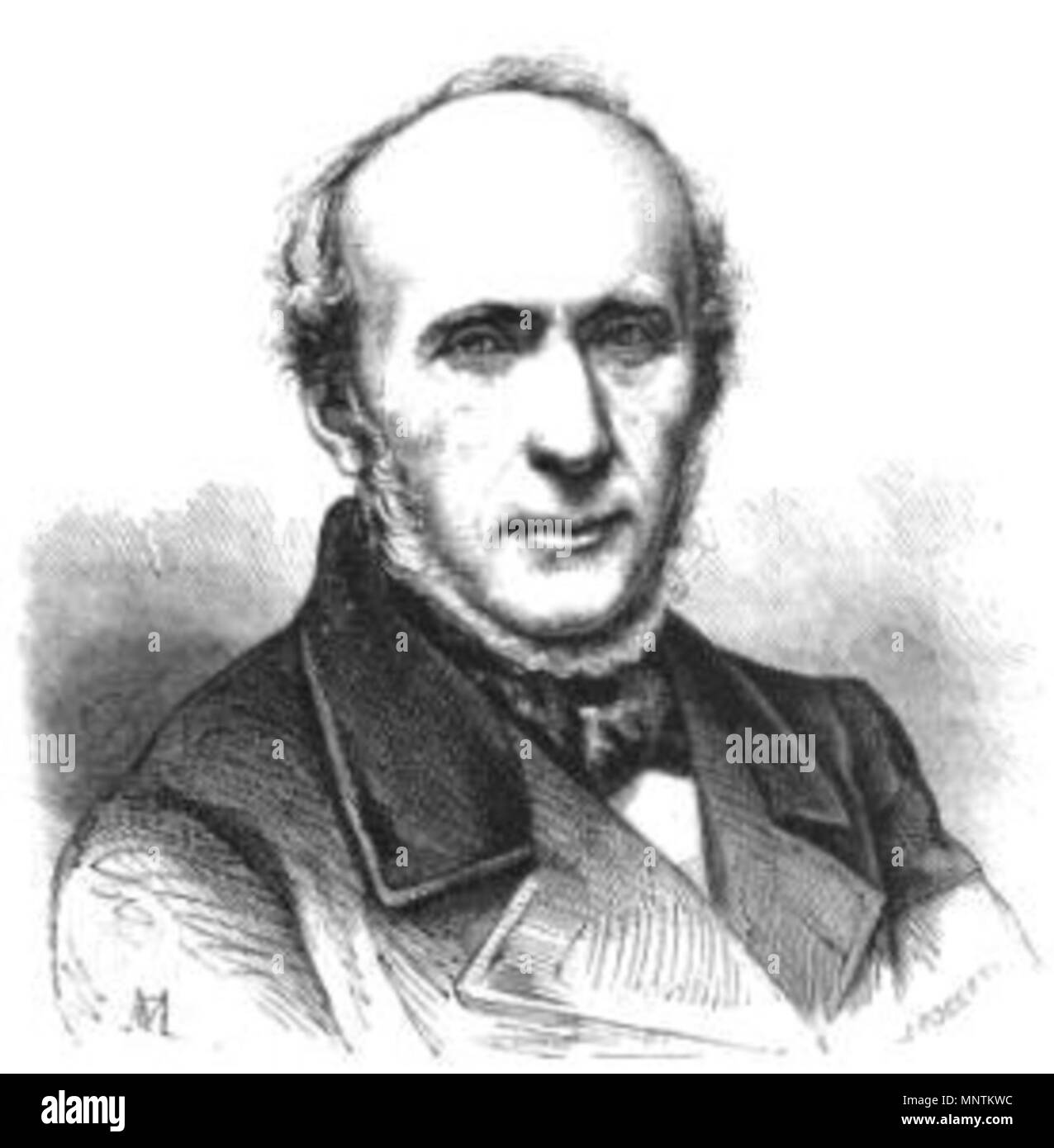 . Mathieu de la Drôme . 1865. D'après une photographie de M. Antony Thouret fils 874 Mathieu, Antoine Philippe Foto Stock