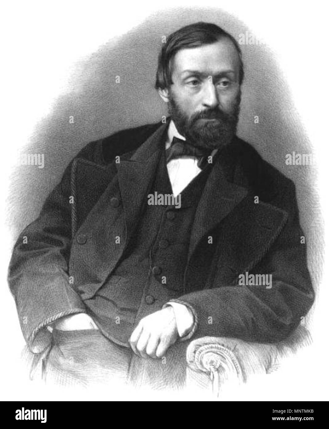 . Alphonse Peyrat . 1869. D'après une photographie de Pierson 980 Peyrat, Alphonse Foto Stock