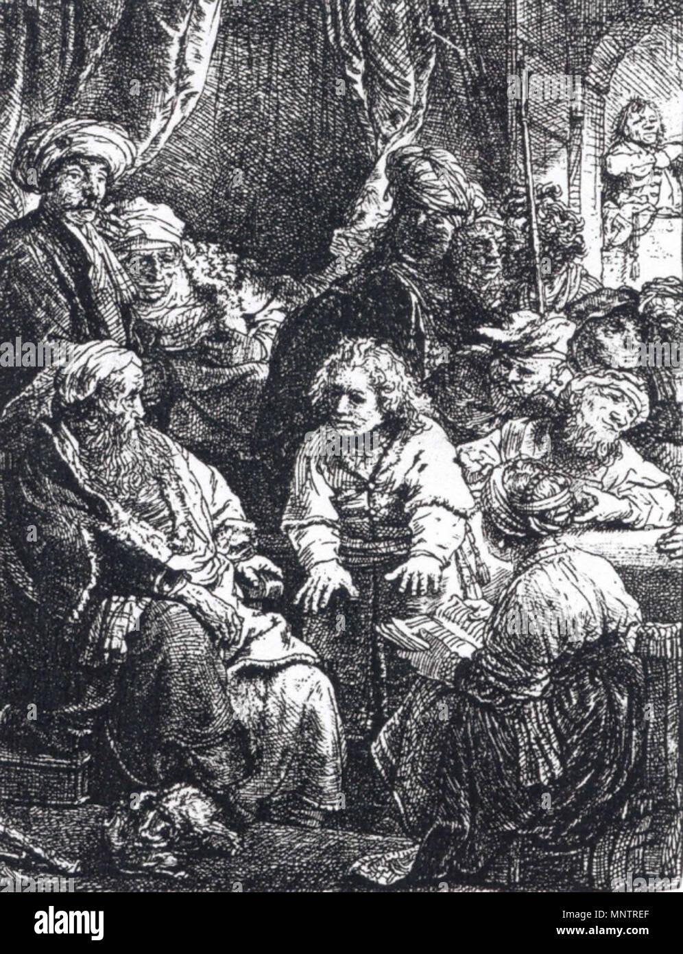 Giuseppe racconta i suoi sogni 1638. 1051 Rembrandt Giuseppe raccontando il suo sogno Foto Stock
