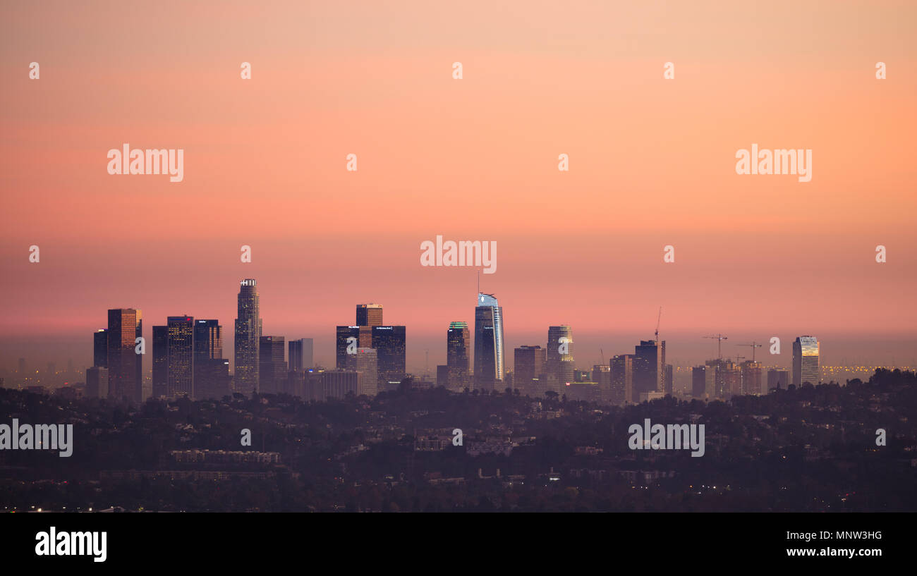 Los Angeles skyline 2018 Foto Stock