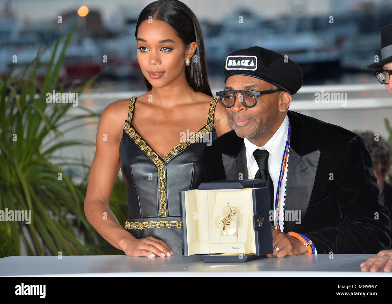 CANNES, Francia. 19 maggio 2018: Spike Lee & Laura Harrier al photocall per 'i vincitori del premio' alla settantunesima edizione del Festival de Cannes Immagine: Sarah Stewart Foto Stock