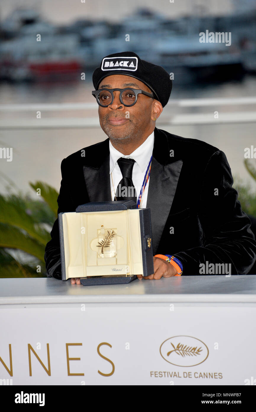 CANNES, Francia. 19 maggio 2018: Spike Lee al photocall per 'i vincitori del premio' alla settantunesima edizione del Festival de Cannes Immagine: Sarah Stewart Foto Stock