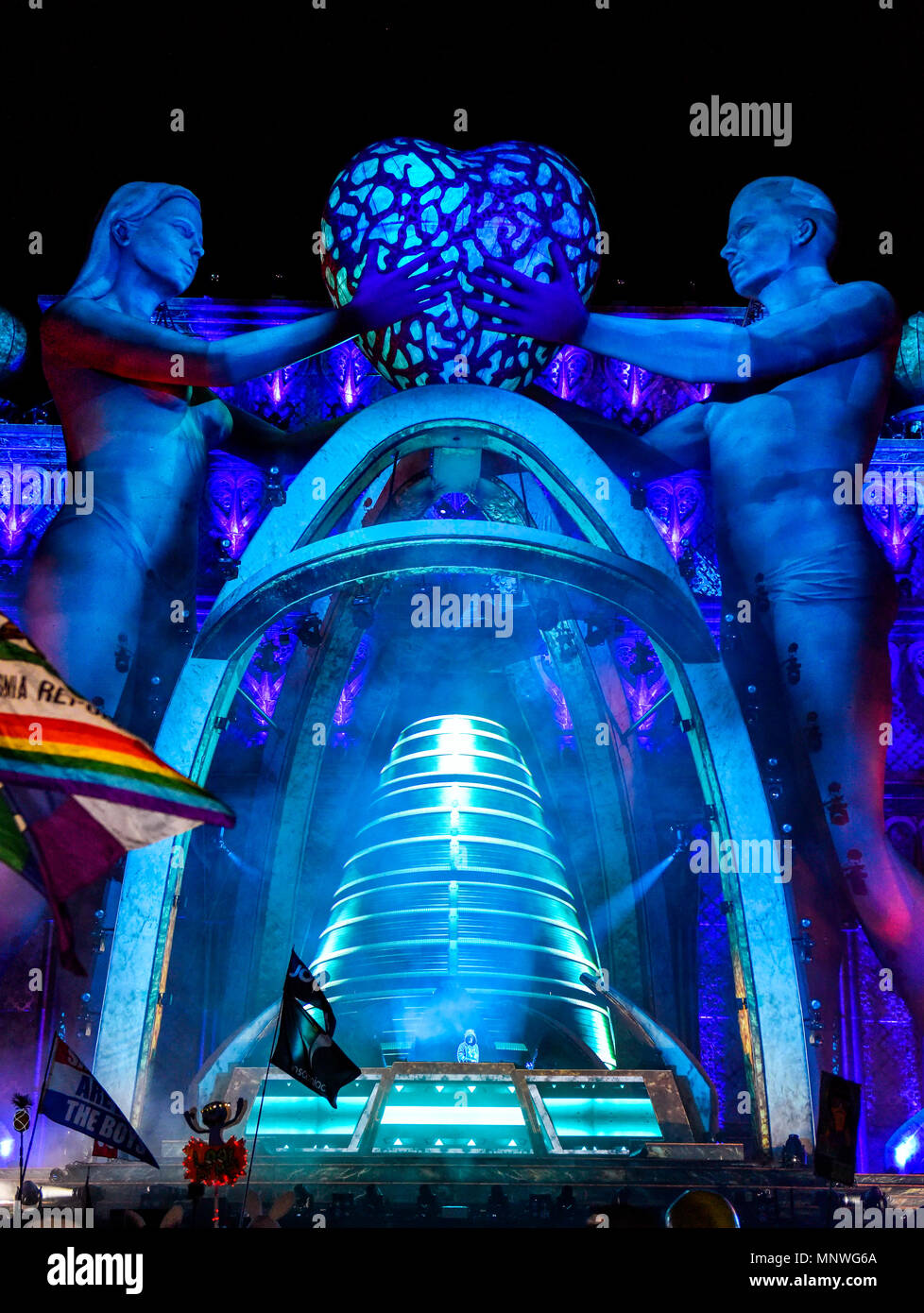 Las Vegas, Nevada, Maggio 18, 2018 Joyryde eseguendo sulla cinetica di fase del campo al Electric Daisy Carnival, edc festival, Day 1, Credito: Ken Howard Immagini/Alamy Live News Foto Stock