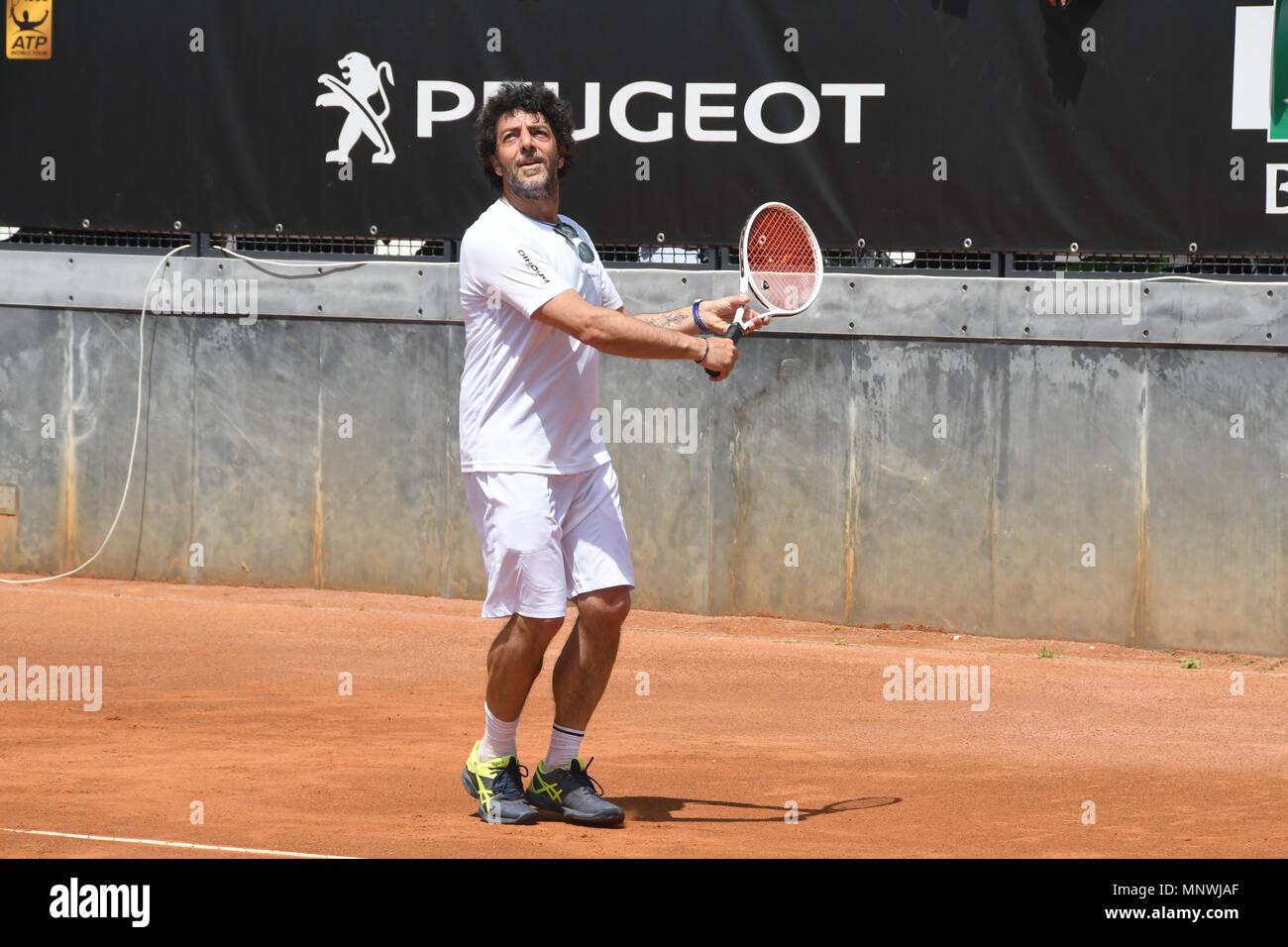 Roma, Italia. Il 19 maggio 2018. - Foro Italico Tennis e amici Max Gazzè Credito: Giuseppe Andidero/Alamy Live News Foto Stock
