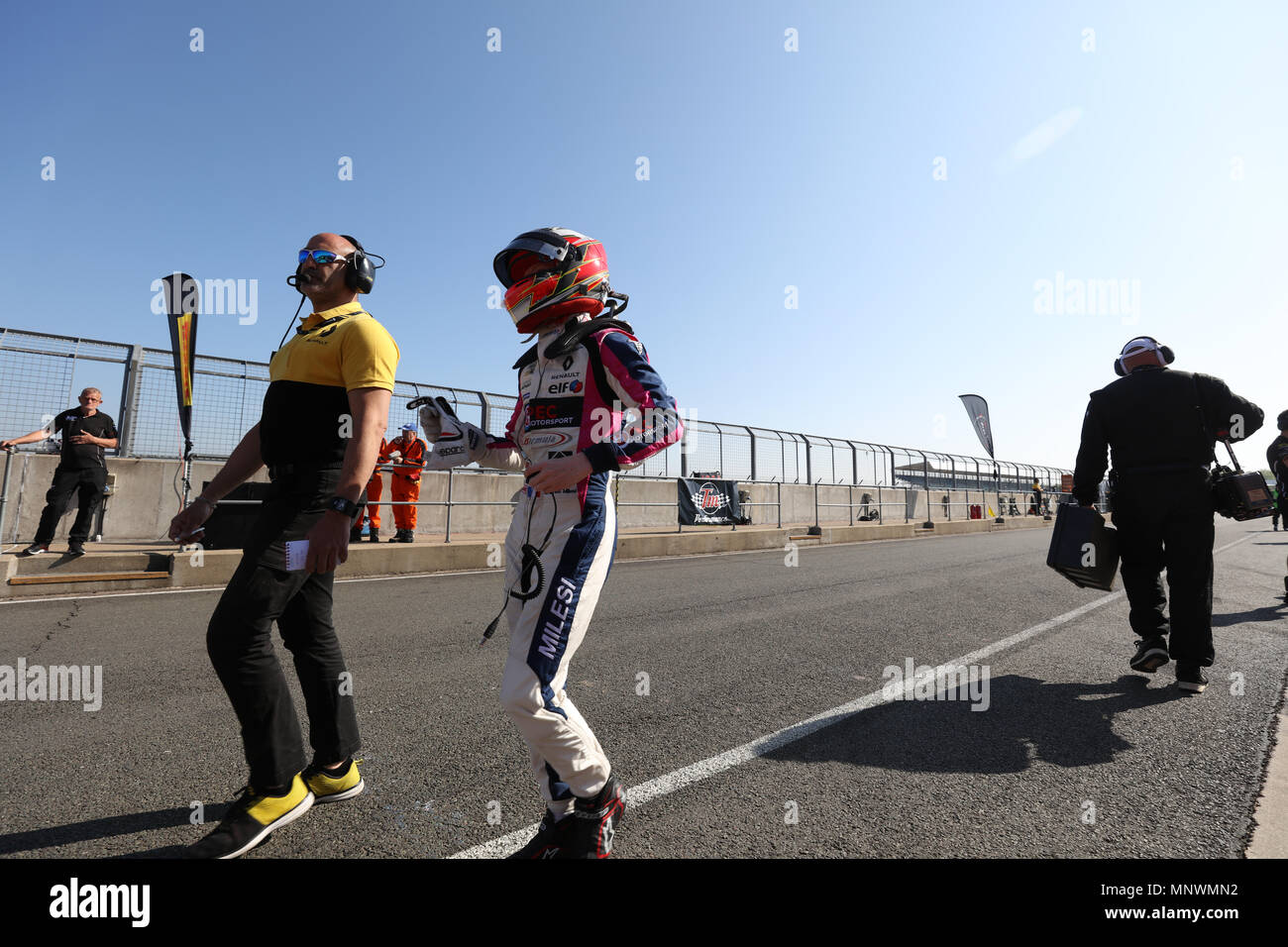 Silverstone, Regno Unito. Il 20 maggio 2018. Charles Milesi nella pitlane Credito: Parentesi Raval/Alamy Live News Credito: Parentesi Raval/Alamy Live News Foto Stock