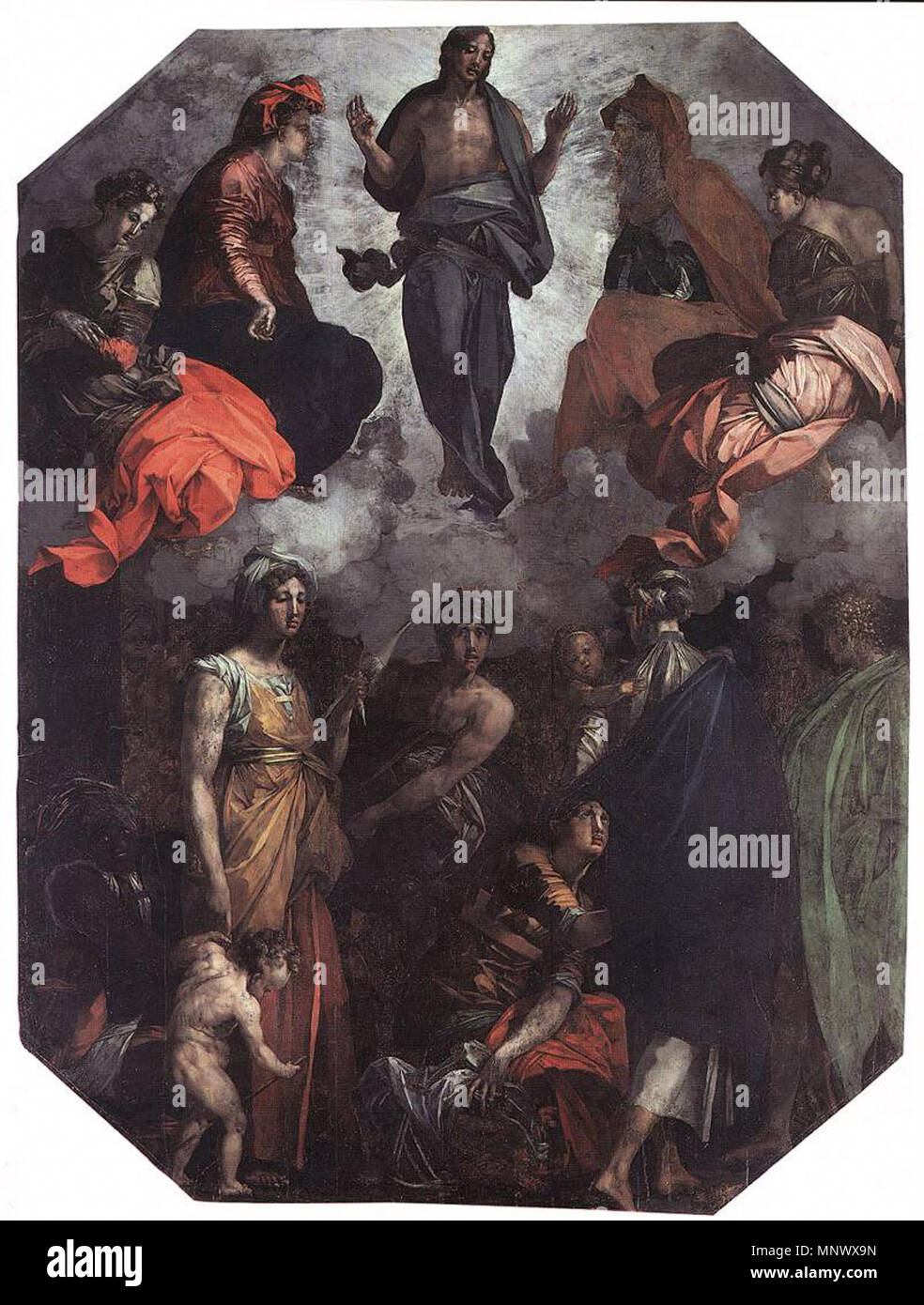 Cristo risorto tra 1528 e 1530. 1074 Rosso Fiorentino - Cristo risorto - WGA20133 Foto Stock