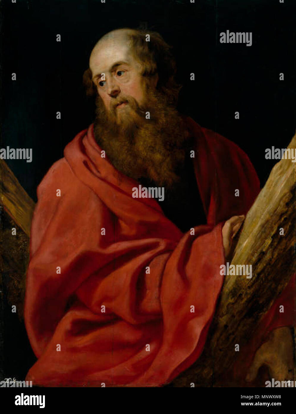 Inglese: St. Andrew circa 1611. 1076 Rubens apostel andreas tsl Foto Stock