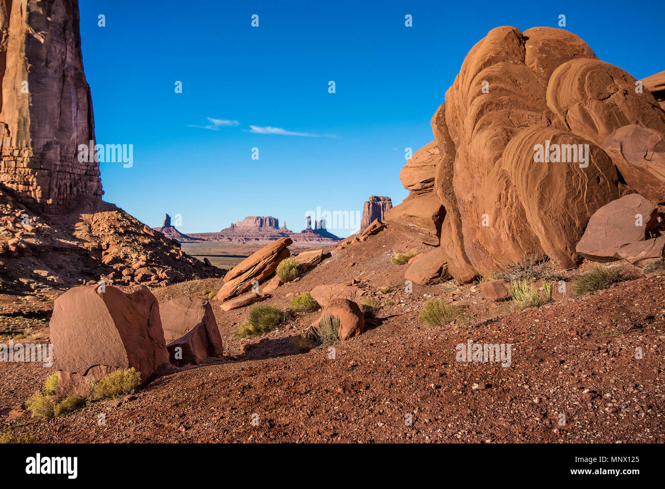 Il Monument Valley formazioni rocciose Foto Stock