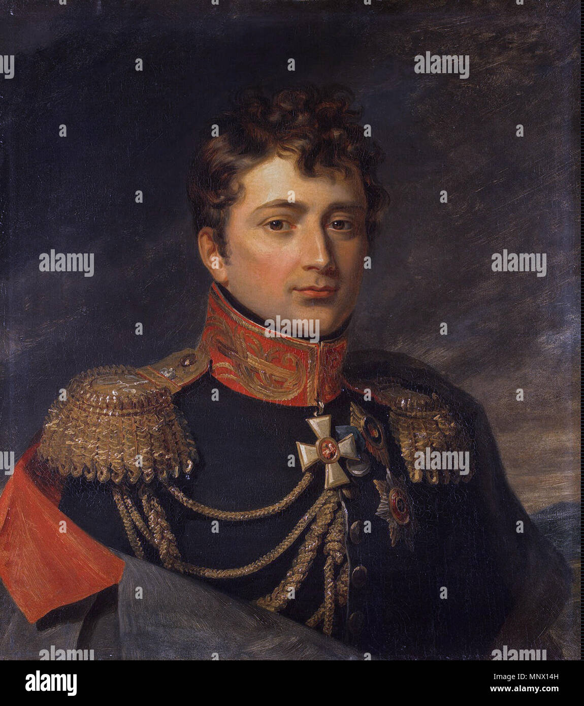 Guillaume Emmanuel Guignard, vicomte de Saint-Priest (1776-1814) francese émigré generale . 1085 Saint-Priest E F Foto Stock