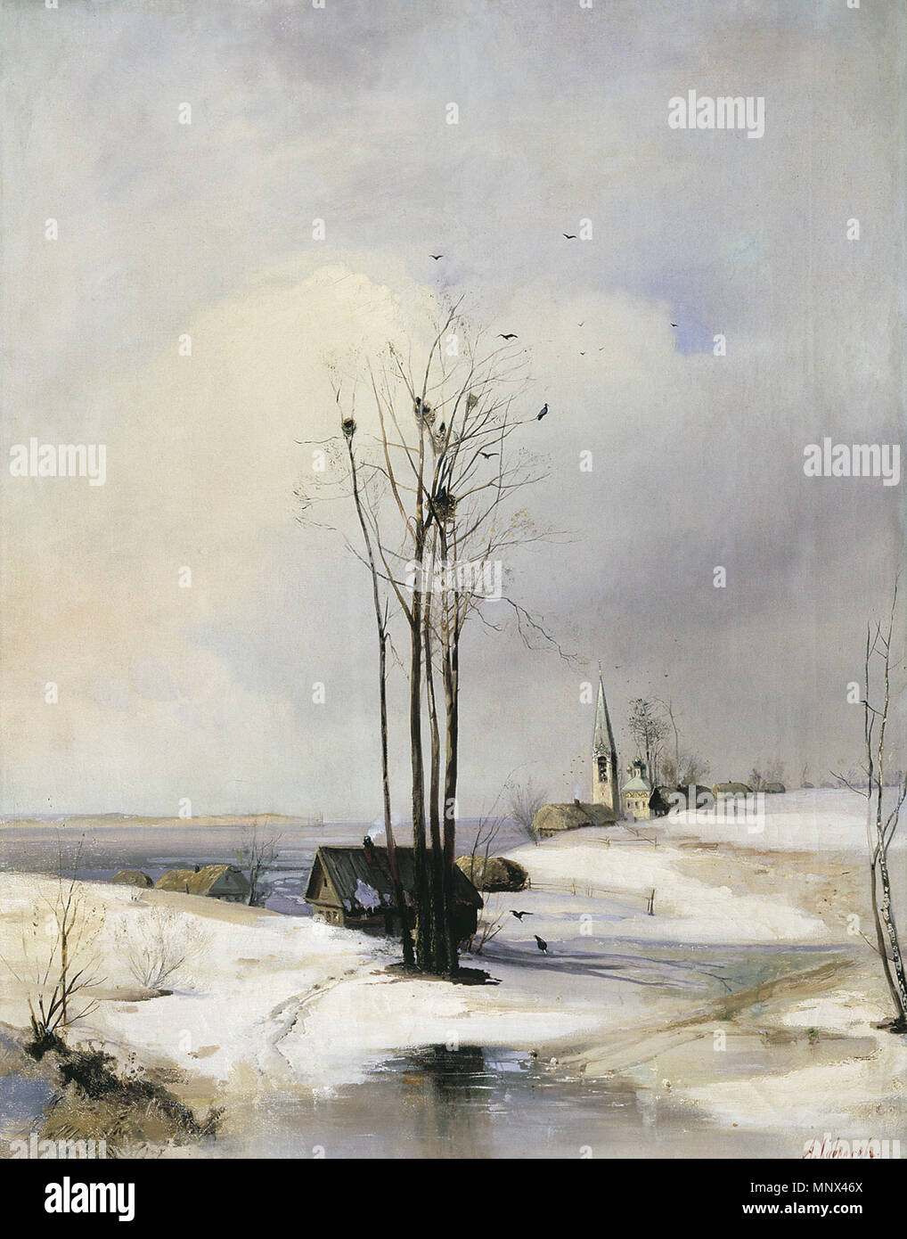 . Russo: "Ранняя весна. Оттепель." . 1880 l. Alexei Savrasov (1830-1897) nomi alternativi Russo: Алексей Кондратьевич Саврасов Descrizione pittore russo Data di nascita e morte 12 maggio 1830 (nel calendario giuliano) 26 settembre 1897 (nel calendario giuliano) Luogo di nascita e morte Mosca Mosca sede di lavoro autorità di Mosca controllo : Q353008 VIAF: 50030324 ISNI: 0000 0001 1061 9403 ULAN: 500001683 LCCN: N84093117 NLA: 35667902 WorldCat 1098 Savrasov Ottepel Foto Stock