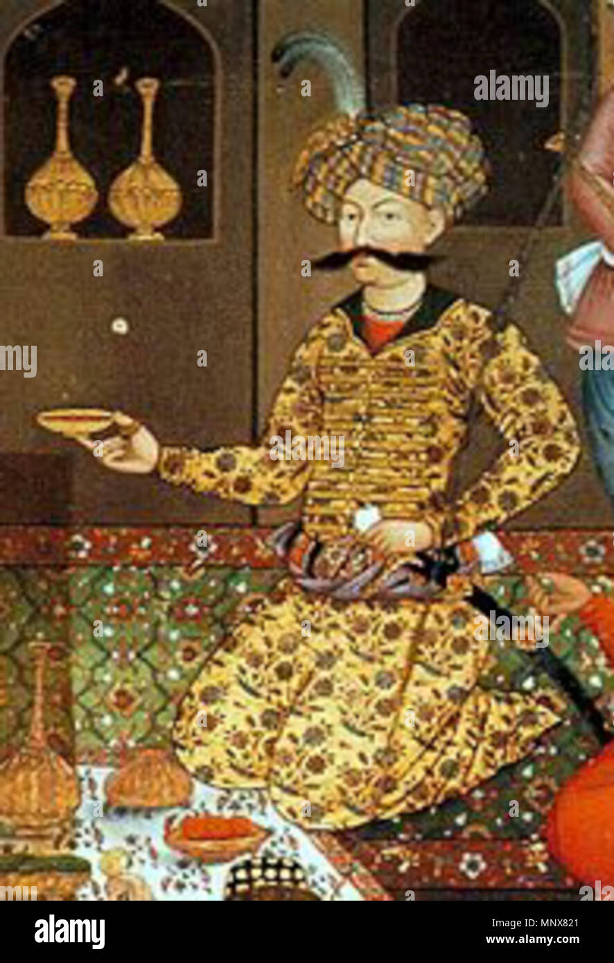 . Русский: Chihil Sutun Шах Аббас I . tra 1647 e 1650. Anonimo 1113 Shah Abbas Foto Stock
