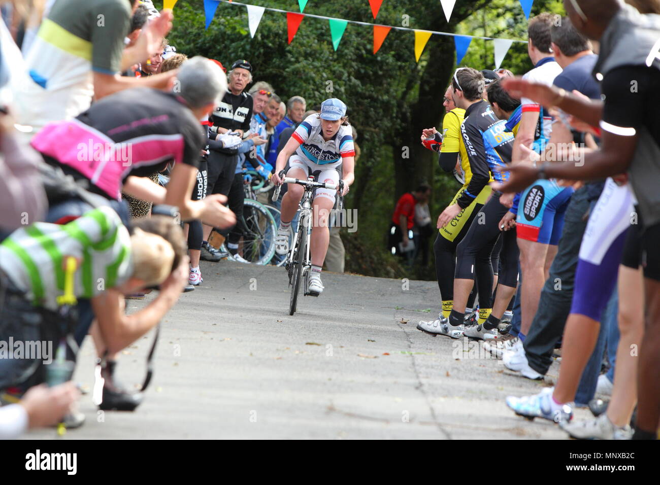 Regno Unito - Escursioni in bicicletta - Bec Ciclismo Club 56th aperta annuale Hill Climb Foto Stock