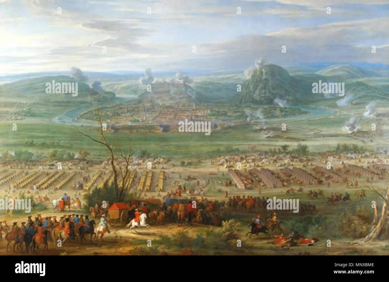 1127 Siège de Besançon en 1674 Foto Stock