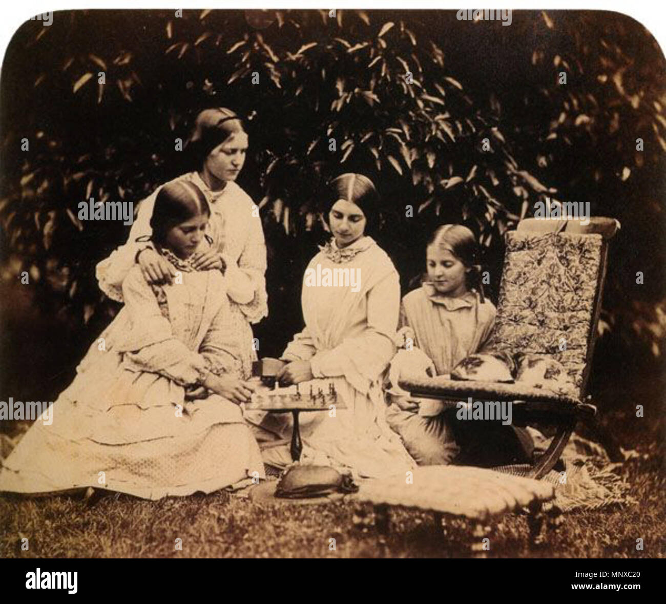 . Русский: Lewis Carroll (1832-1898). Smith Sorelle, estate 1859 . 1 maggio 2017. Lewis Carroll (1832-1898) 1128 Smith Sorelle, Estate 1859 Foto Stock