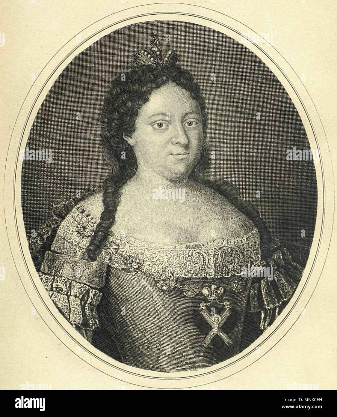 . Inglese: Ritratto di Anna di Russia (1693-1740) . 1740. 1130 Anna Ioanovna Foto Stock