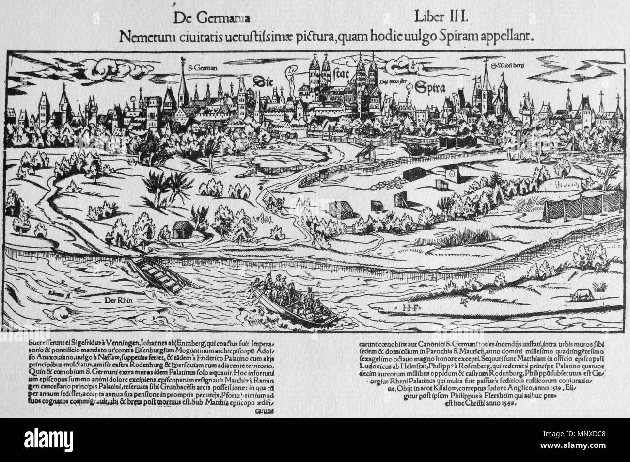 . Speyer im 16. Jahrhundert . 1550. Sebastian Münster (1488-1552) nomi alternativi M. Sebastian Münster; Sebastian Muenster Descrizione cartografo tedesco e studioso della data di nascita e morte 20 Gennaio 1488 26 Maggio 1552 Luogo di nascita e morte Ingelheim Basilea posizione di lavoro Basilea; Heidelberg competente controllo : Q61073 VIAF: 51698921 ISNI: 0000 0001 2279 8357 ULAN: 500046255 LCCN: N88079882 NLA: 35924470 WorldCat 1134 Speyer 1550 Foto Stock