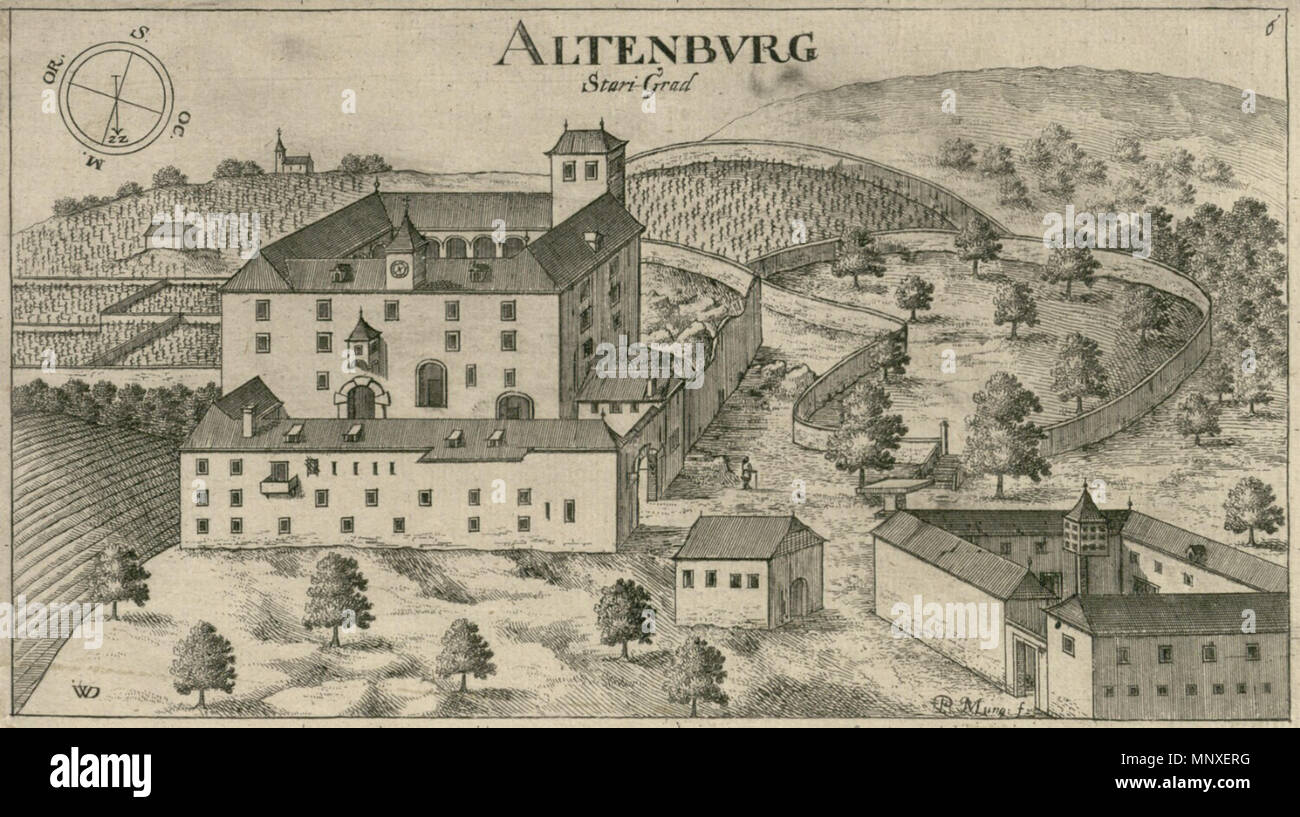 . Inglese: Stari Grad (Altenburg) . 1679. Johann von Weikhard Valvasor (1641-1693) nomi alternativi Johann Weichard von Valvasor, Janez Vajkard Valvasor Descrizione Carniolan storico, scrittore e scienziato Data di nascita e morte possono 1641 19 Settembre 1693 Luogo di nascita e morte Ljubljana Krško posizione di lavoro autorità di Norimberga controllo : Q551267 VIAF: 49262010 ISNI: 0000 0000 7974 9508 ULAN: 500098240 LCCN: N85090400 NLA: 35765670 WorldCat 1141 Stari Grad (Altenburg) Foto Stock