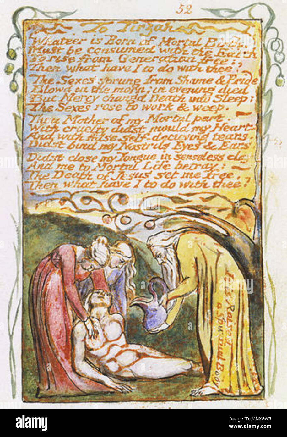 . Inglese: canti di innocenza e di esperienza, copia Y, 1825 (Metropolitan Museum of Art) oggetto 52 a Tirtsah . 26 novembre 2002, 09:42:08. William Blake (1757-1827) nomi alternativi W. Blake; Uil'iam Bleik Descrizione British pittore, poeta, scrittore, teologo, collezionista e incisore, Data di nascita e morte 28 novembre 1757 12 agosto 1827 Luogo di nascita e morte Broadwick Street Charing Cross sede di lavoro London Authority control : Q41513 VIAF: 54144439 ISNI: 0000 0001 2096 135X ULAN: 500012489 LCCN: N78095331 NLA: 35019221 WorldCat Categoria:William Blake questo è un fedele Foto Stock
