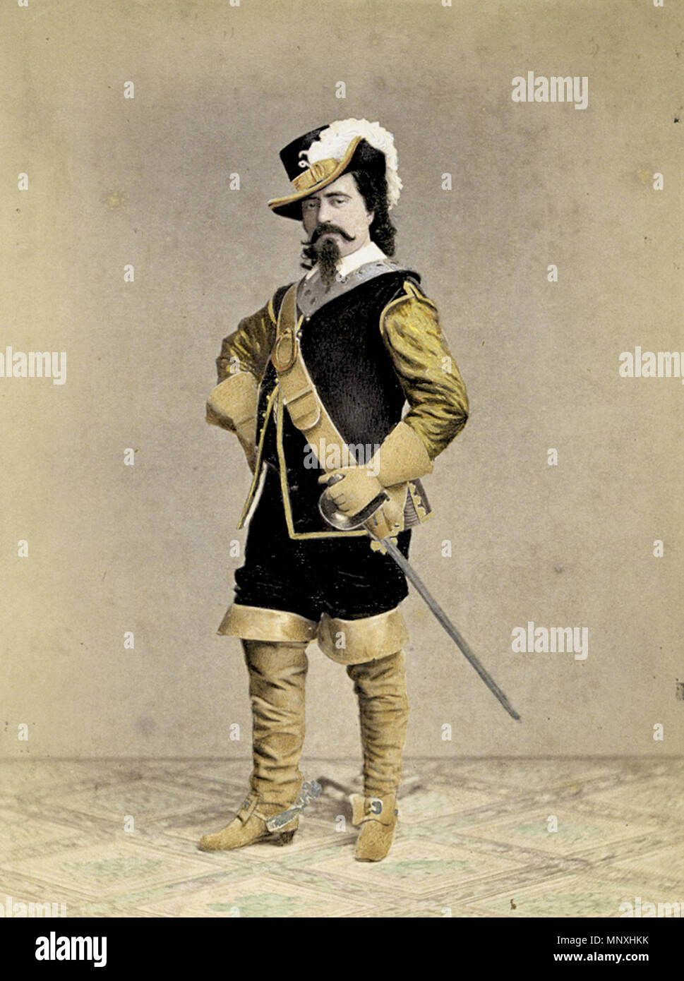 1155 Szathmári Romanian membri della Corte in costume storico 01 Foto Stock