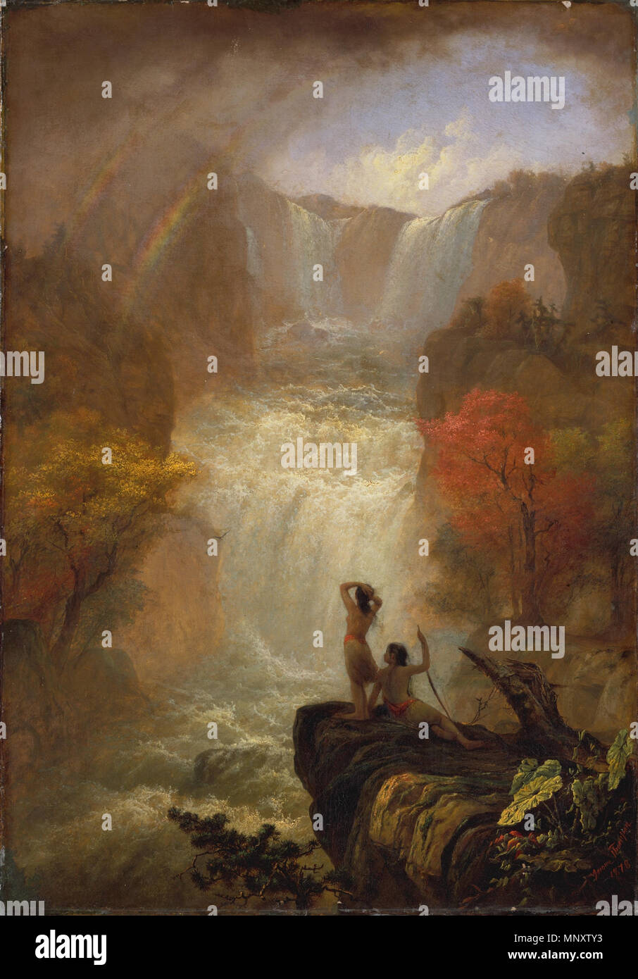 La canzone di acque circa nel 1870. 1190 Jerome B. Thompson - il canto delle acque (c.1870) Foto Stock