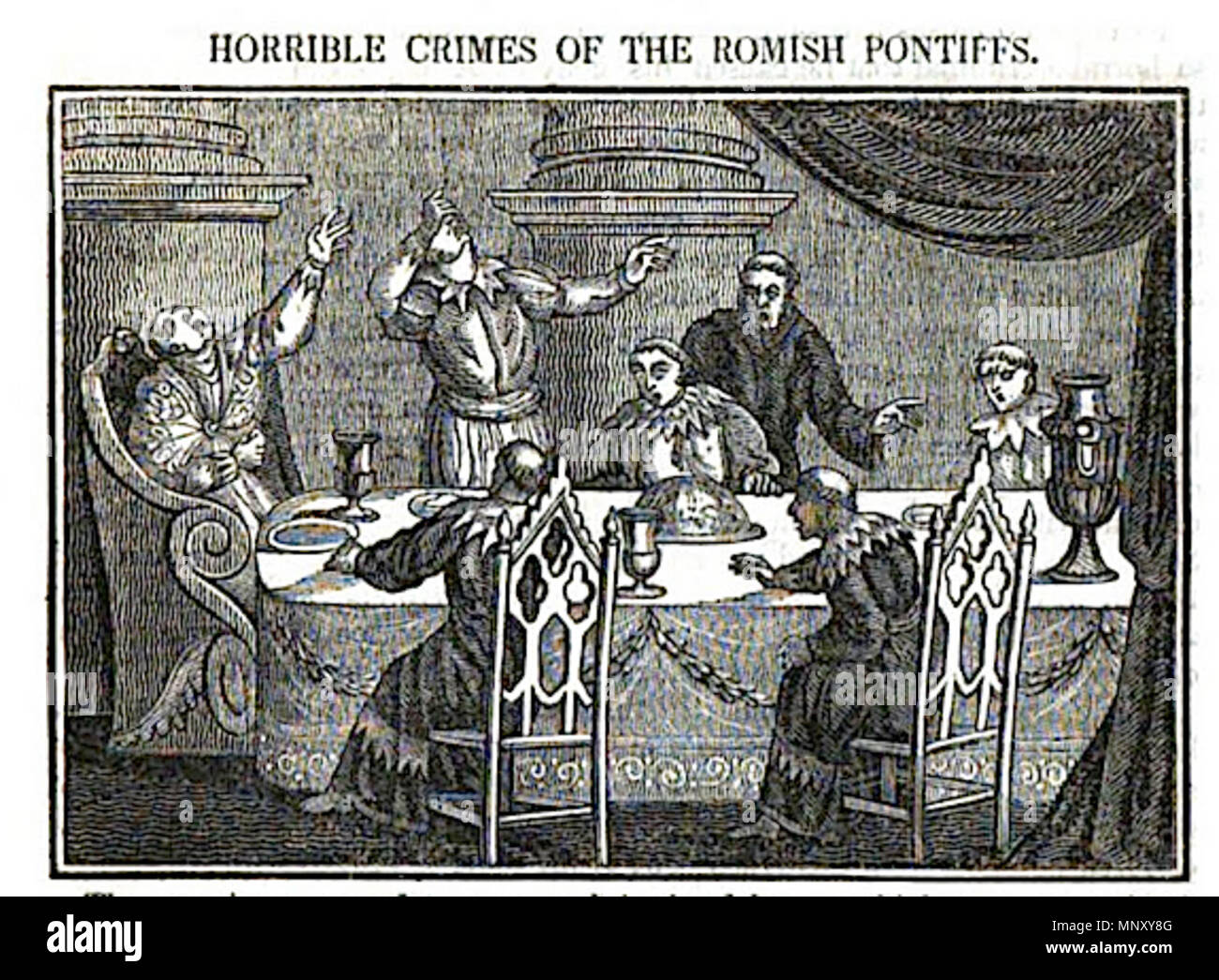 . Inglese: crimini orrendi di Romish Pontefici . 1825. John Byfield 1202 TR02 Immagine 48 Foto Stock