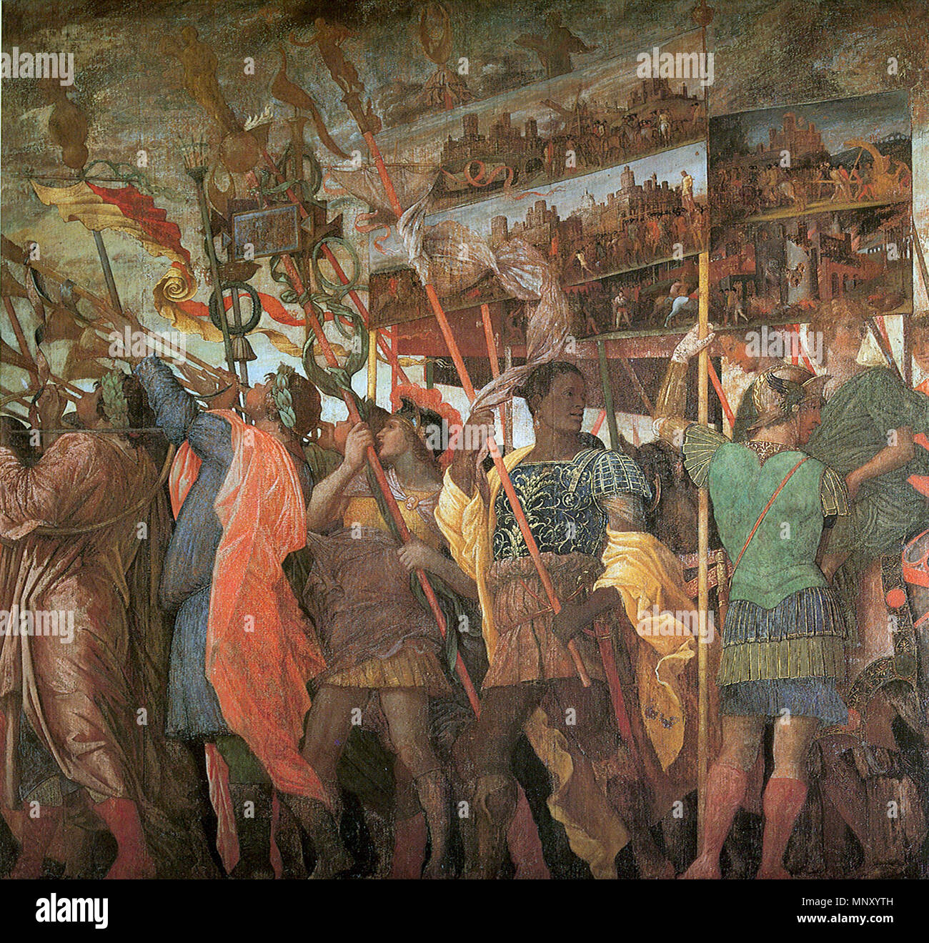 I Trionfi di Cesare . Dettagli . tra circa 1486 e circa 1505. 1205 Trionfi di Cesare 01 Foto Stock