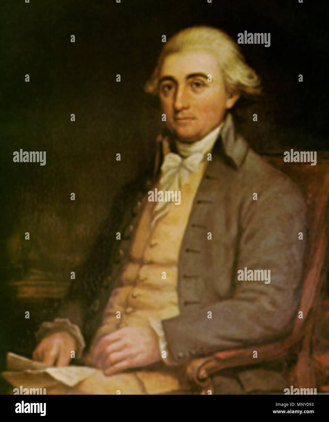 Ritratto di Jonathan Trumbull, Jr. (1740-1809), uomo politico americano 1880. 1207 JonathanTrumbull Foto Stock