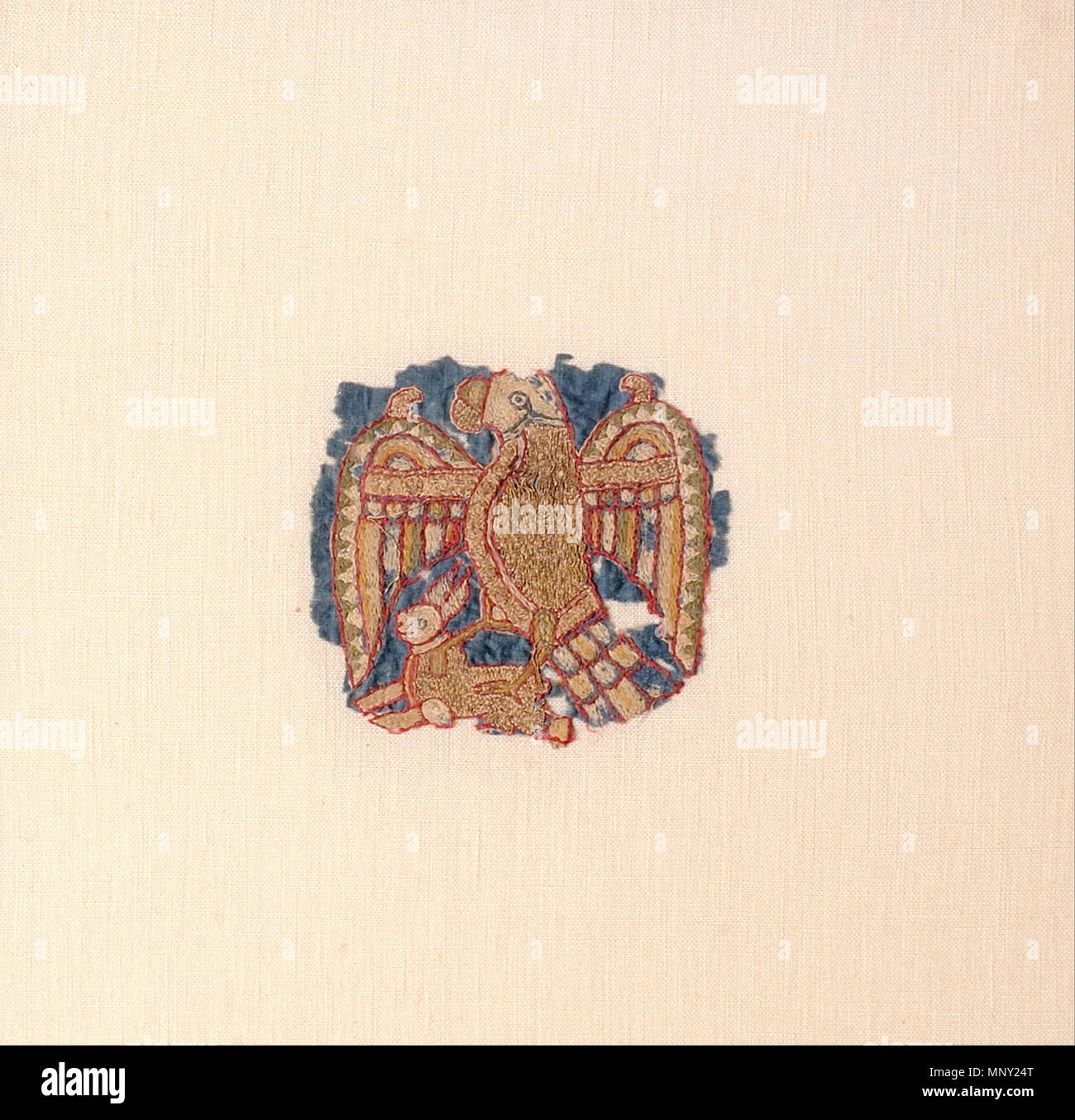 Seta ricamata frammento (1000 - 1025). 1215 sconosciuto, Spagna - seta ricamata frammento - Google Art Project Foto Stock