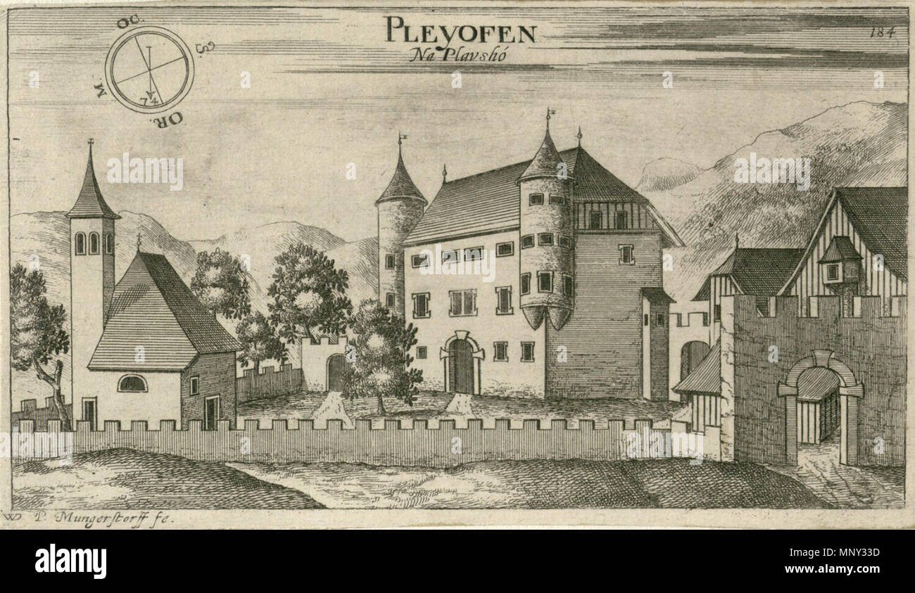 1220 Valvasor - Dvorec Plavž Foto Stock