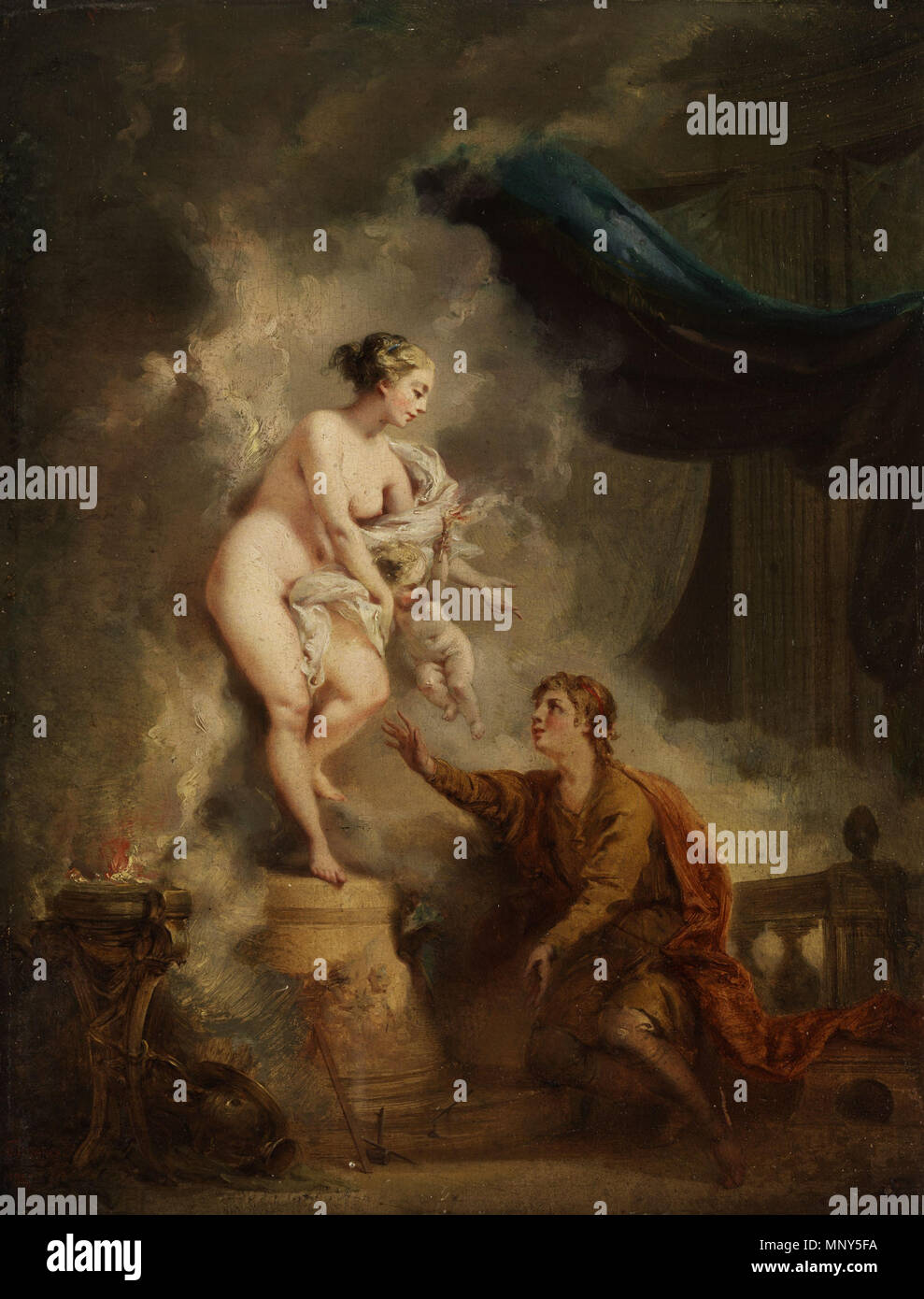 . Deutsch: Pygmalion vor con sciabica lebendig gewordenen statua. 24,5 x 18,5 cm, Öl auf Holz. Links unten signiert und datiert "1857". . 1857. 1232 Victor Louis Hugues Pygmalion 1857 Foto Stock . Deutsch: Pygmalion vor con sciabica lebendig gewordenen statua. 24,5 x 18,5 cm, Öl auf Holz. Links unten signiert und datiert "1857". . 1857. 1232 Victor Louis Hugues Pygmalion 1857 Foto Stock