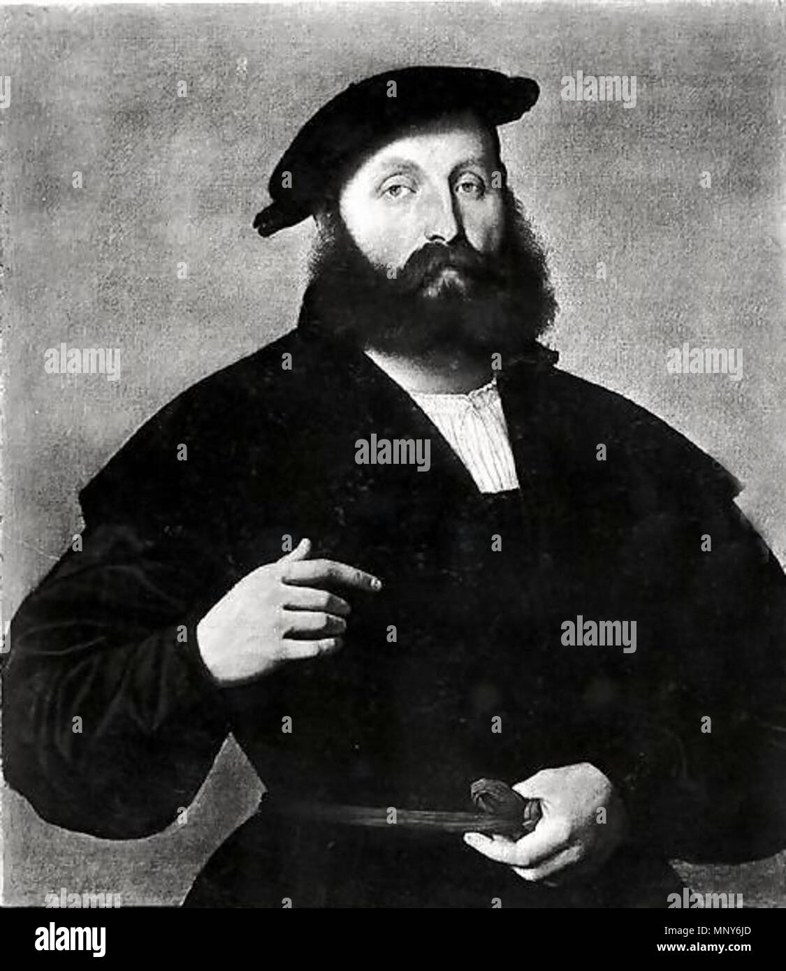 . Bildnis des Grafen Raimund Fugger um 1525 Staatliche Museen zu Berlin . circa 1525. 1239 Vincenzo Catena 017 Foto Stock