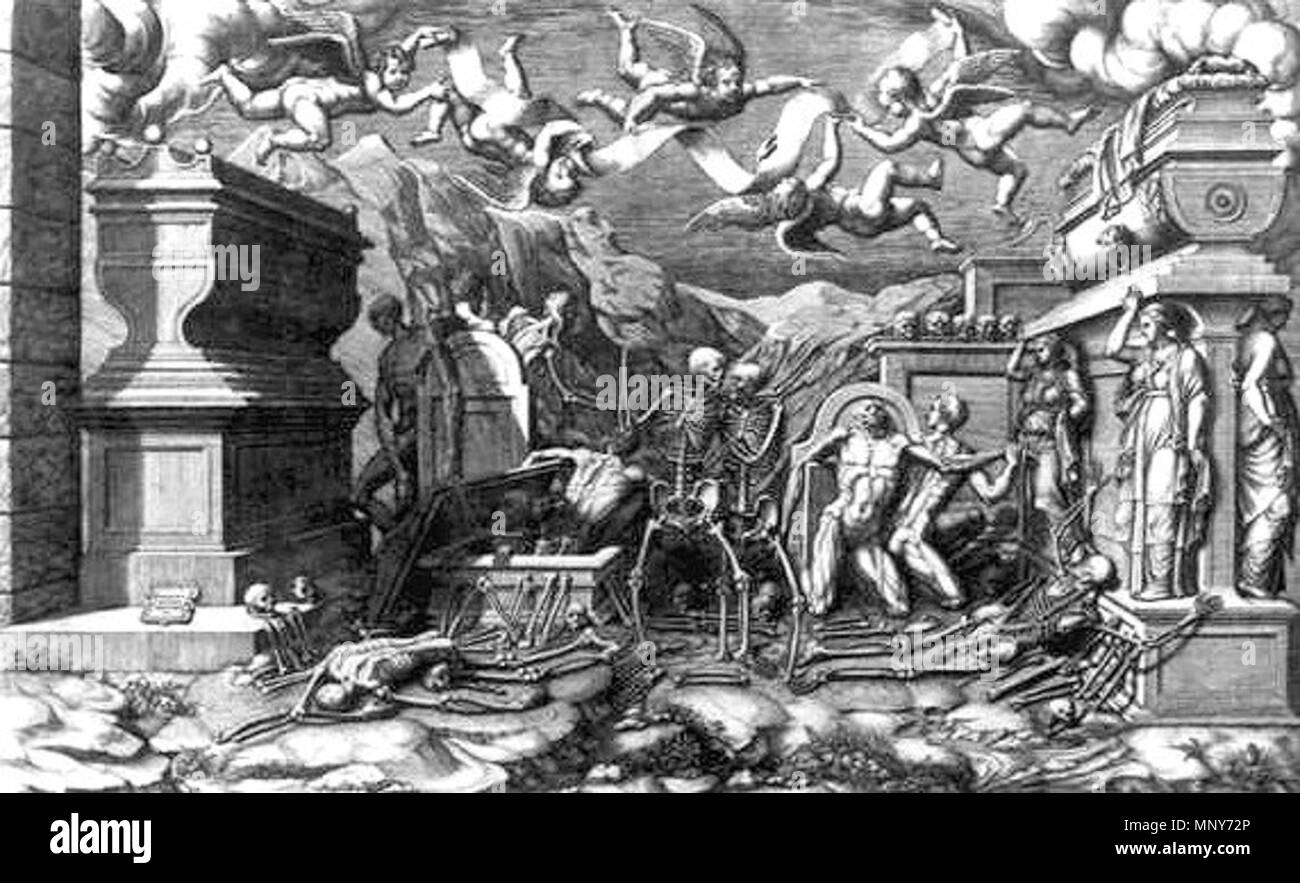 . La visione di Ezechiele . 1554. Giorgio Ghisi (1520-1582) nomi alternativi Giorgio Mantuano; Mantuano Ghisi; Giorgio Ghigi; Giorgio Mantovano Descrizione pittore e incisore Data di nascita e morte 1520 15 dicembre 1582 Luogo di nascita e morte Mantova MANTOVA competente controllo : Q1010603 VIAF: 41848430 ISNI: 0000 0000 8120 1728 ULAN: 500005693 LCCN: N84226645 WGA: GHISI, Giorgio WorldCat 1241 la visione di Ezechiele Foto Stock