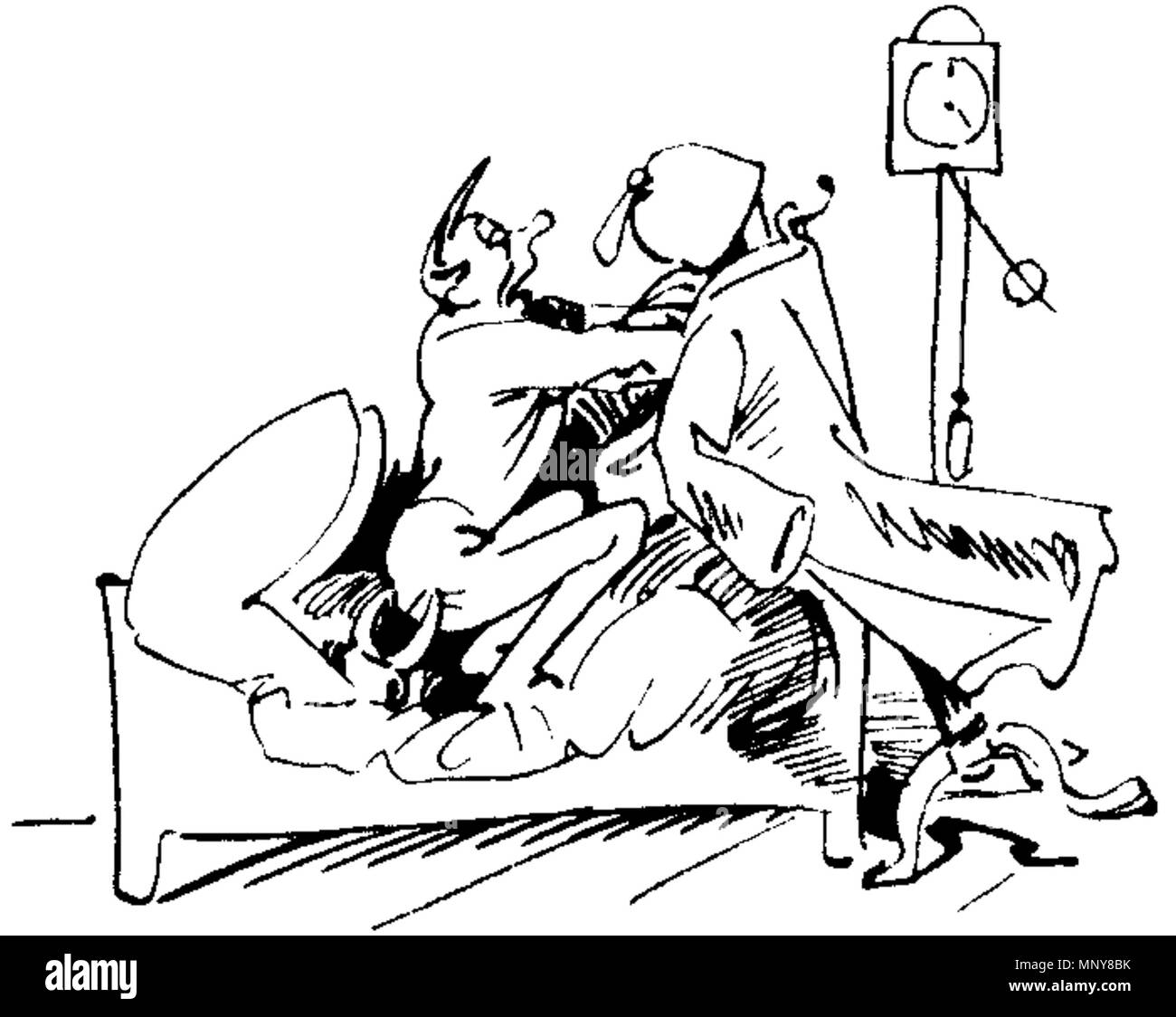 . Deutsch: aus 'Der Haarbeutel' von Wilhelm Busch. 1878. Wilhelm Busch (1832-1908) Descrizione disegnatore tedesco, pittore e poeta Data di nascita e morte 15 Aprile 1832 9 gennaio 1908 Luogo di nascita e morte Wiedensahl Mechtshausen sede di lavoro Monaco di Baviera, Francoforte, Wiedensahl competente controllo : Q109540 VIAF: 22139423 ISNI: 0000 0001 0877 704X ULAN: 500026717 LCCN: N79133995 NLA: 35024197 WorldCat 1247 W Busch Der Haarbeutel 8B Foto Stock