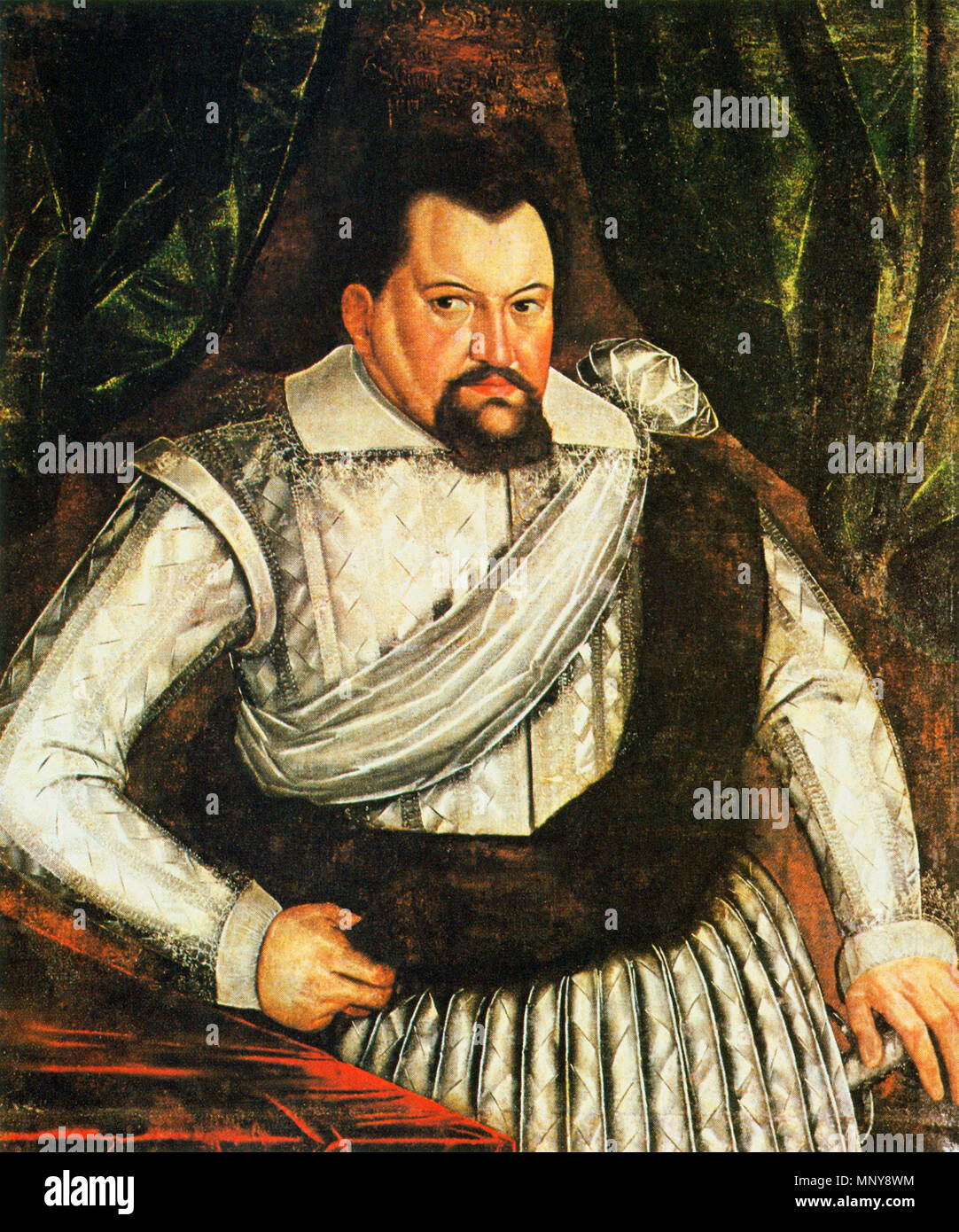 Deutsch: Johann Sigismund, Kurfürst von Brandenburg (1572-1619) . Deutsch: Jagdschloss Grunewald. Verwaltung der Staatlichen Schlösser und Gärten. . Circa 1610. 727 Johann Sigismund Grunewald Foto Stock